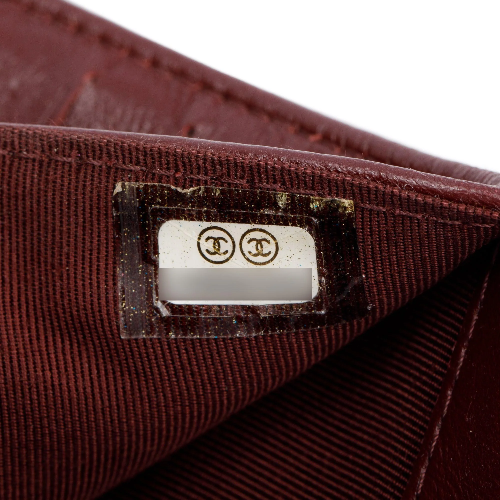 Chanel Burgundy Quilted Patent Leather French Purse Wallet - Image 8