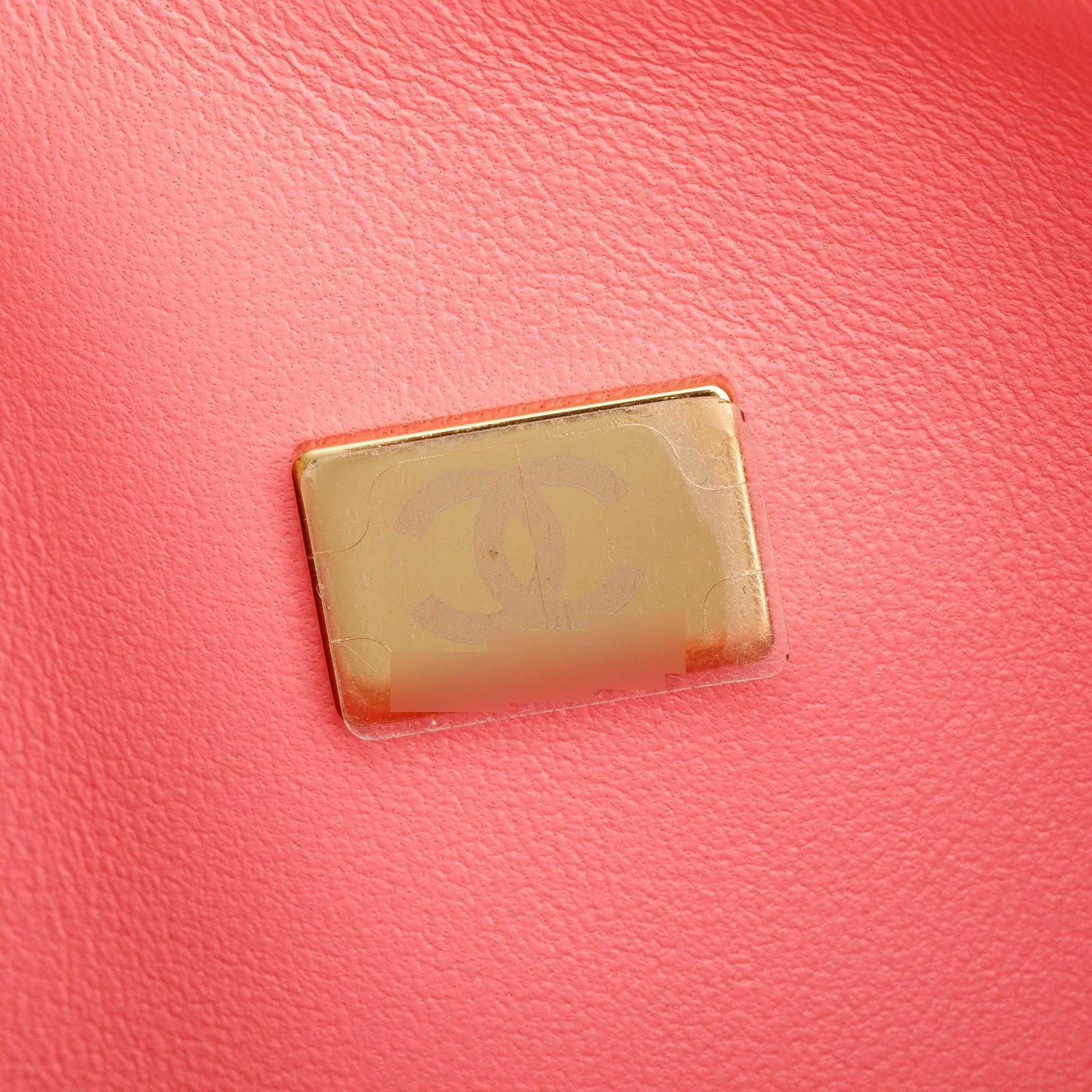 Chanel Coral Tweed Classic Medium Double Flap Bag - Image 10
