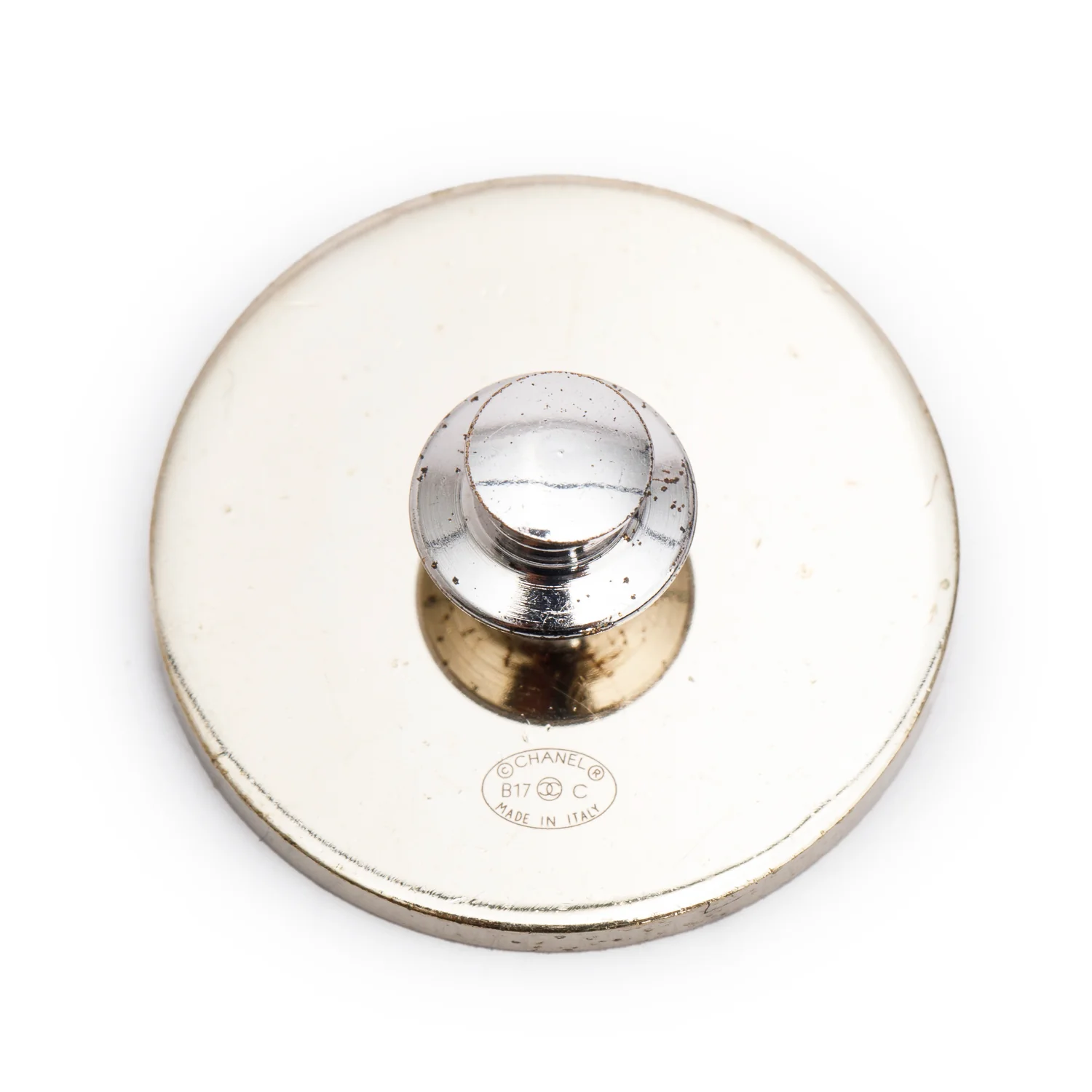 Chanel Gold Plated Enamel 31 Rue Cambon Paris Brooch - Image 2