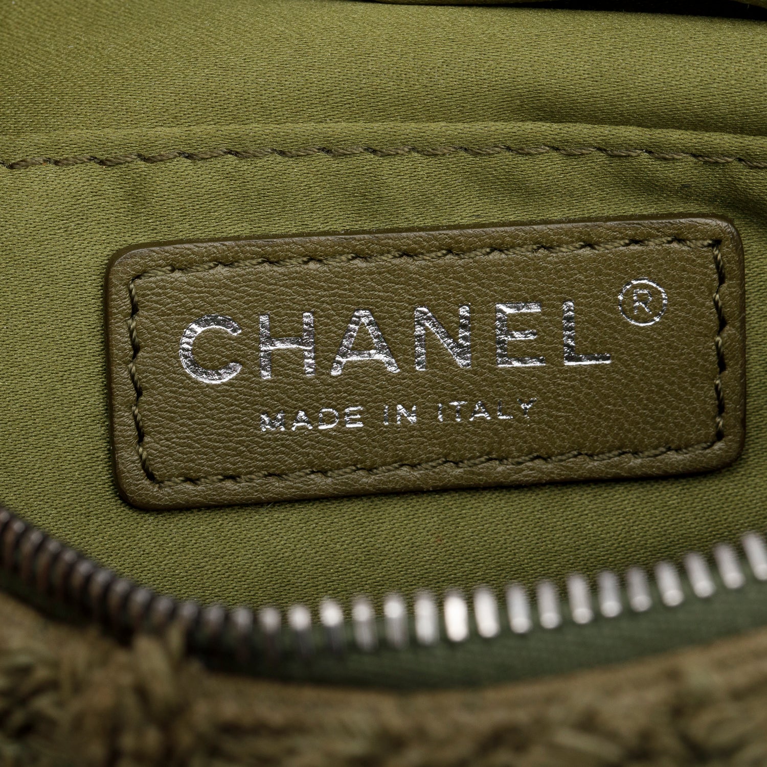 Chanel Green Canvas Coco Cuba Charms Waist Bag - Image 7