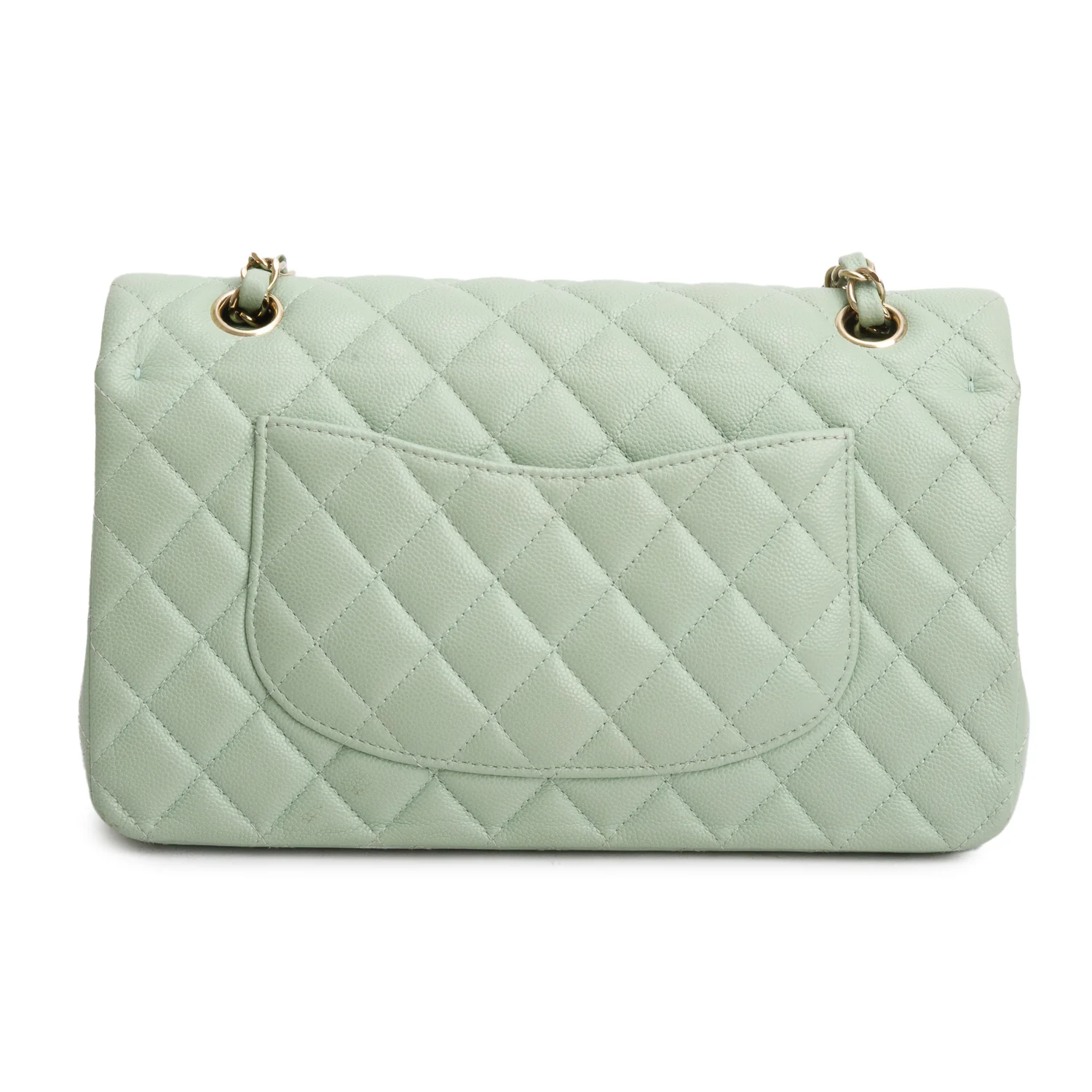 Chanel Green Caviar Quilted Medium Double Flap Bag w/ Box - Image 5