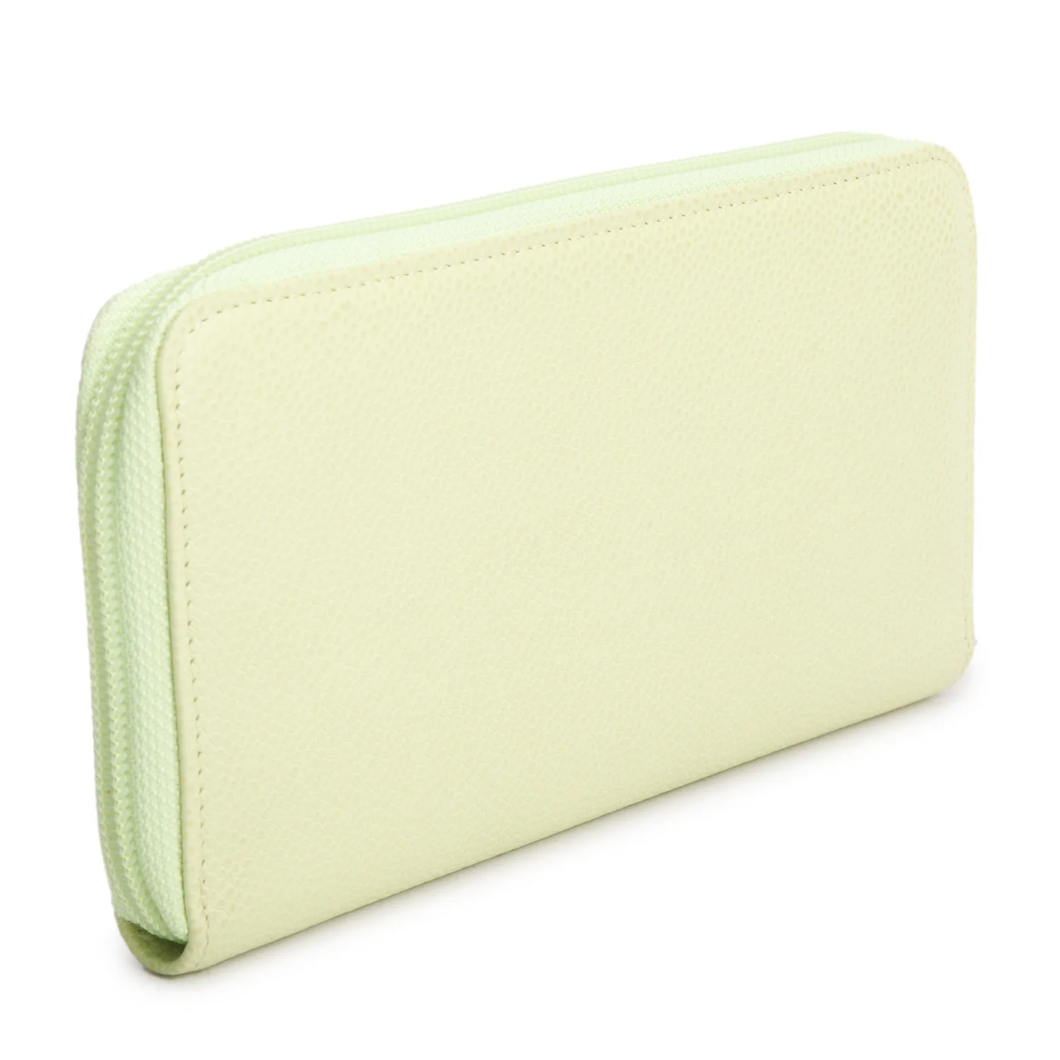 Chanel Green Caviar Timeless CC Zip Around Wallet w/ Authenticity Card - Image 4