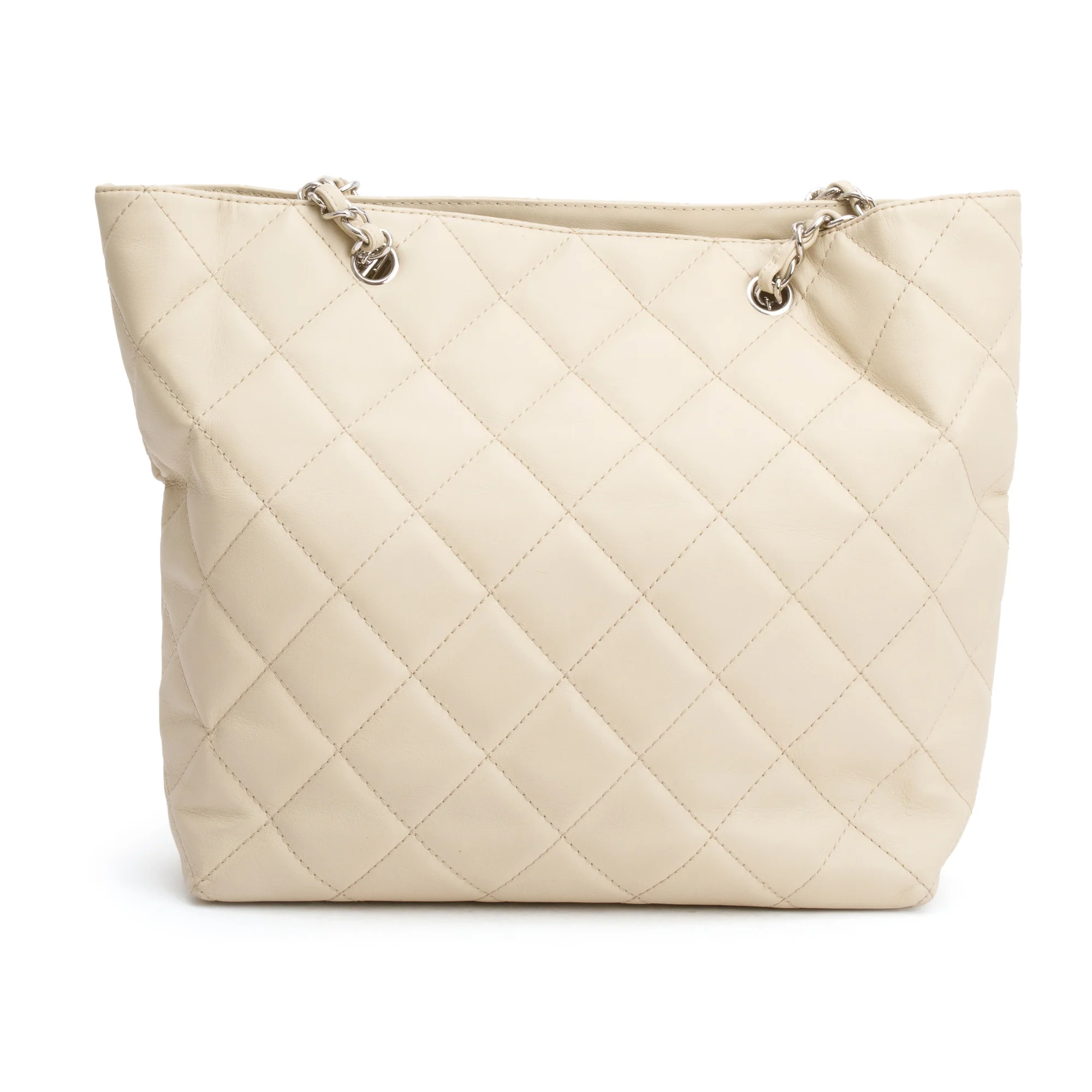 Chanel Ivory Quilted Calfskin Leather In the Business North South Tote w/ Authenticity Card - Image 5