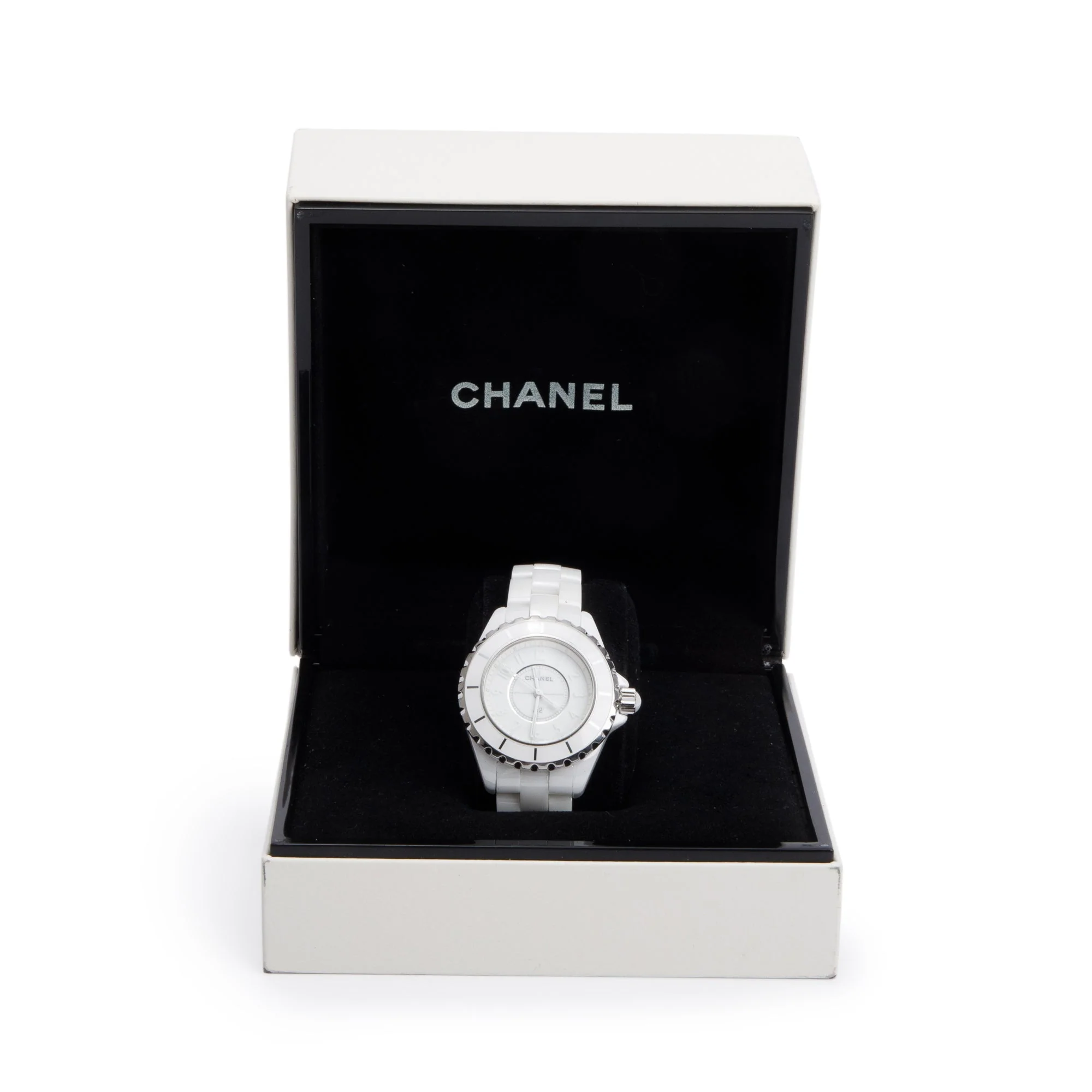 Chanel Limited Edition White Ceramic 33 MM J12 Phantom Watch w/ Box - Image 2