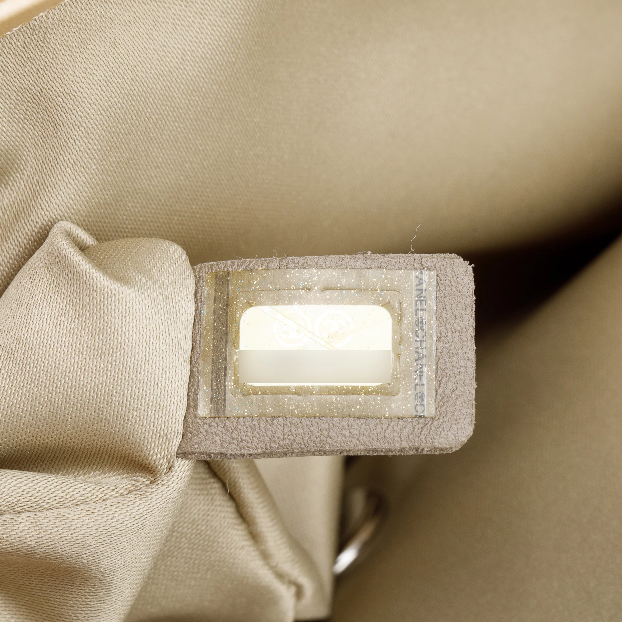 Chanel Metallic Beige Ultimate Stitch Calfskin Leather Flap Bag w/ Box & Authenticity Card - Image 10