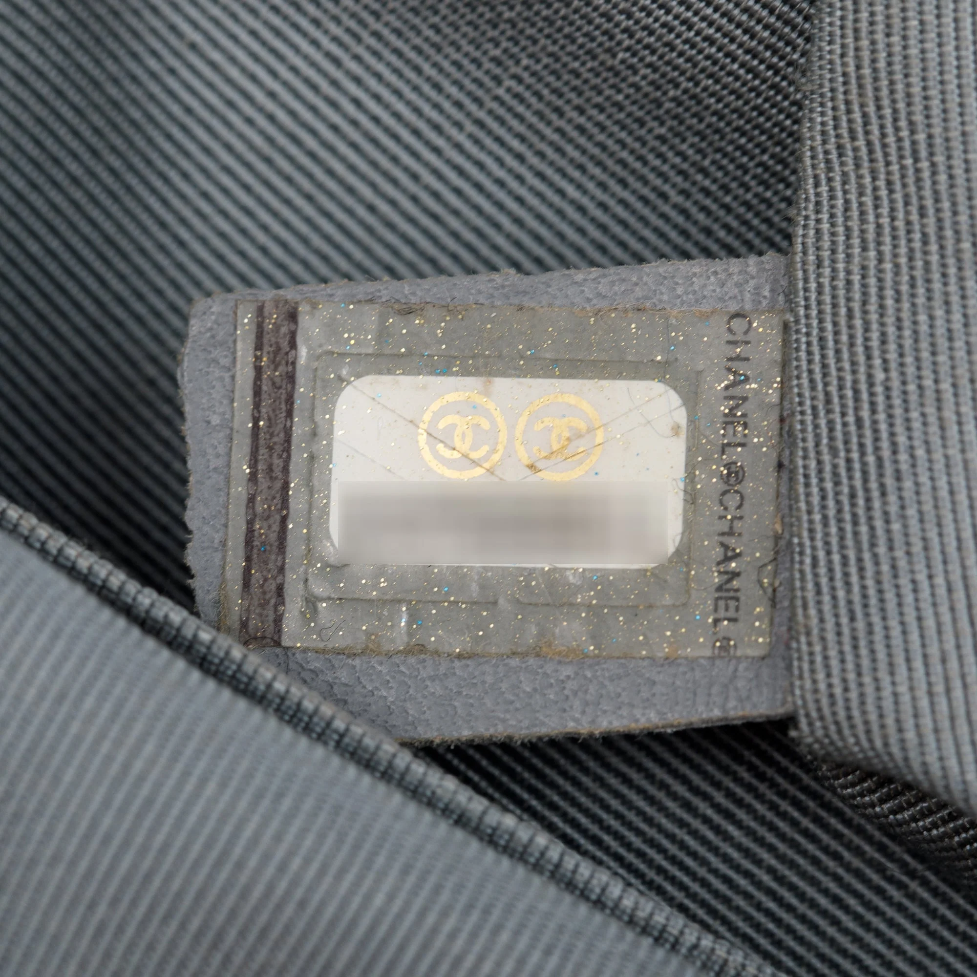 Chanel Metallic Silver Crumpled Calfskin Leather Big Bang Large Flap Bag w/ Authenticity Card - Image 8