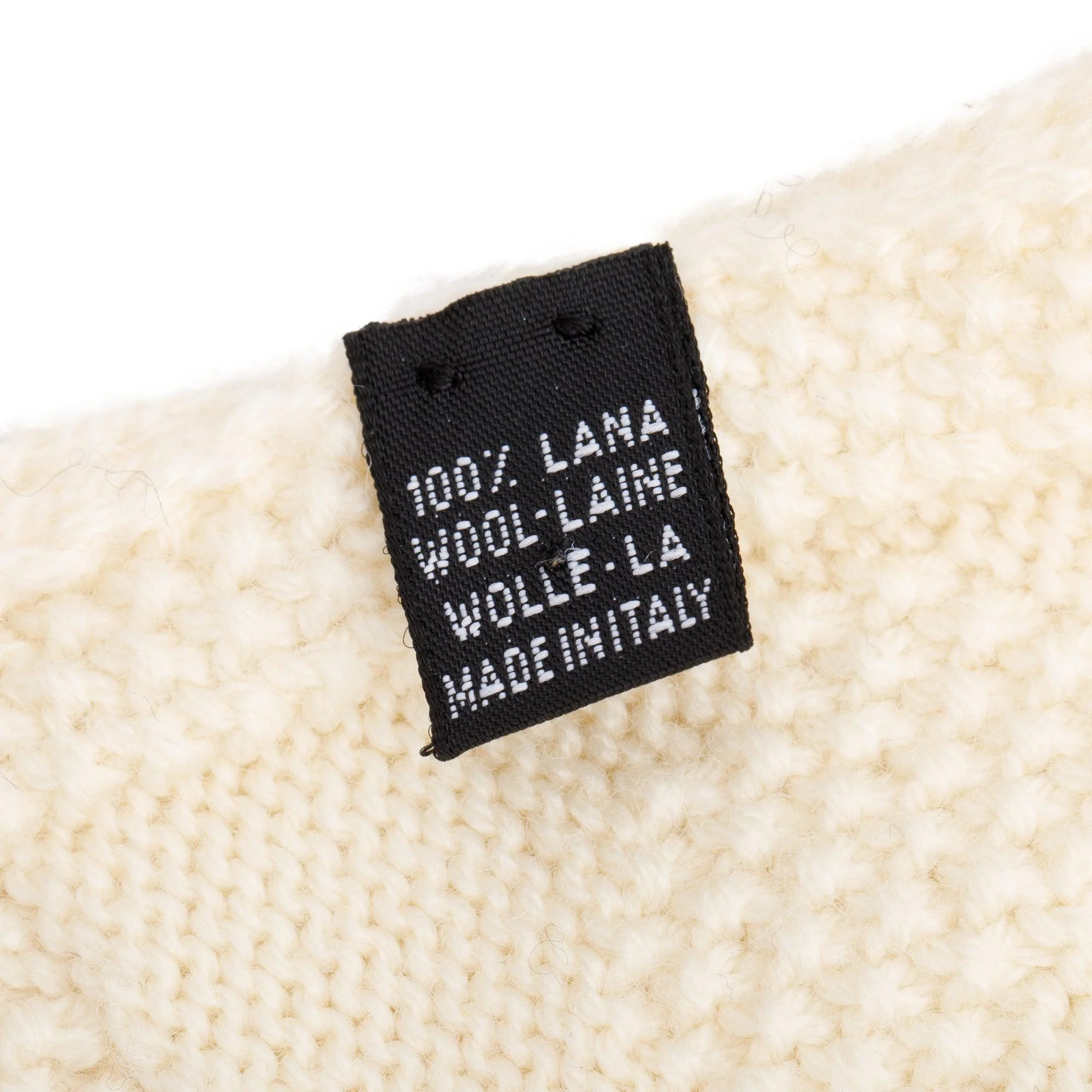 Chanel Neutral Logo Print Wool Scarf - Image 3