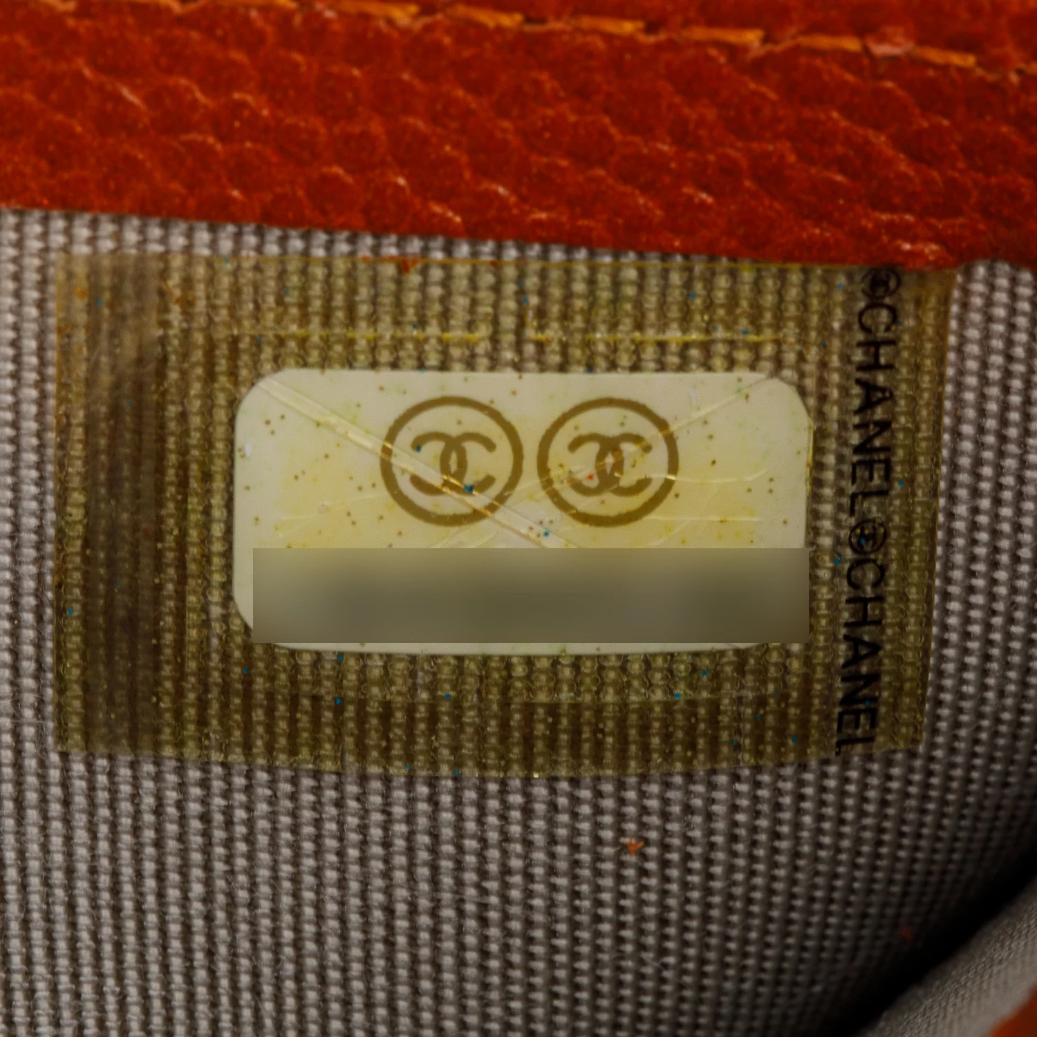 Chanel Orange Caviar Long Flap Wallet - Image 8
