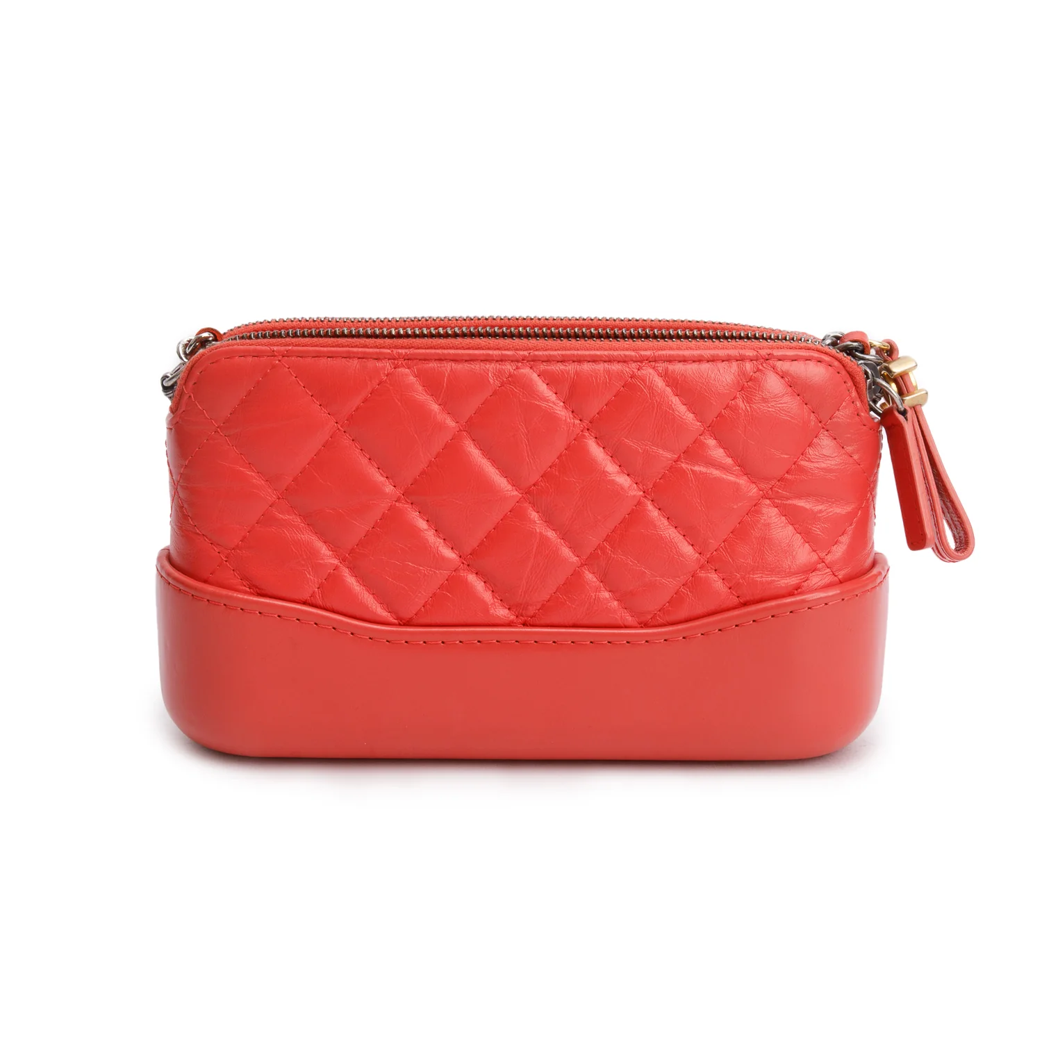 Chanel Pink Aged Calfskin Quilted Gabrielle Clutch on Chain w/ Authenticity Card - Image 5