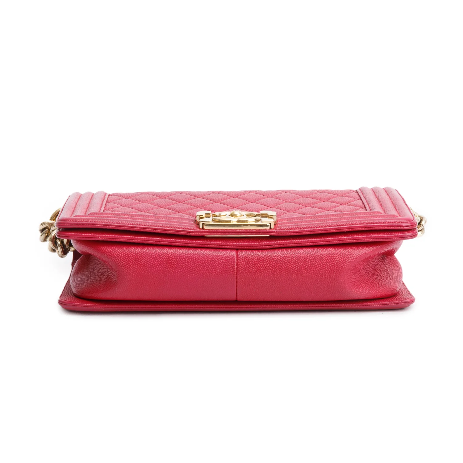 Chanel Pink Caviar Quilted Medium Boy Bag w/ Box & Authenticity Card - Image 8