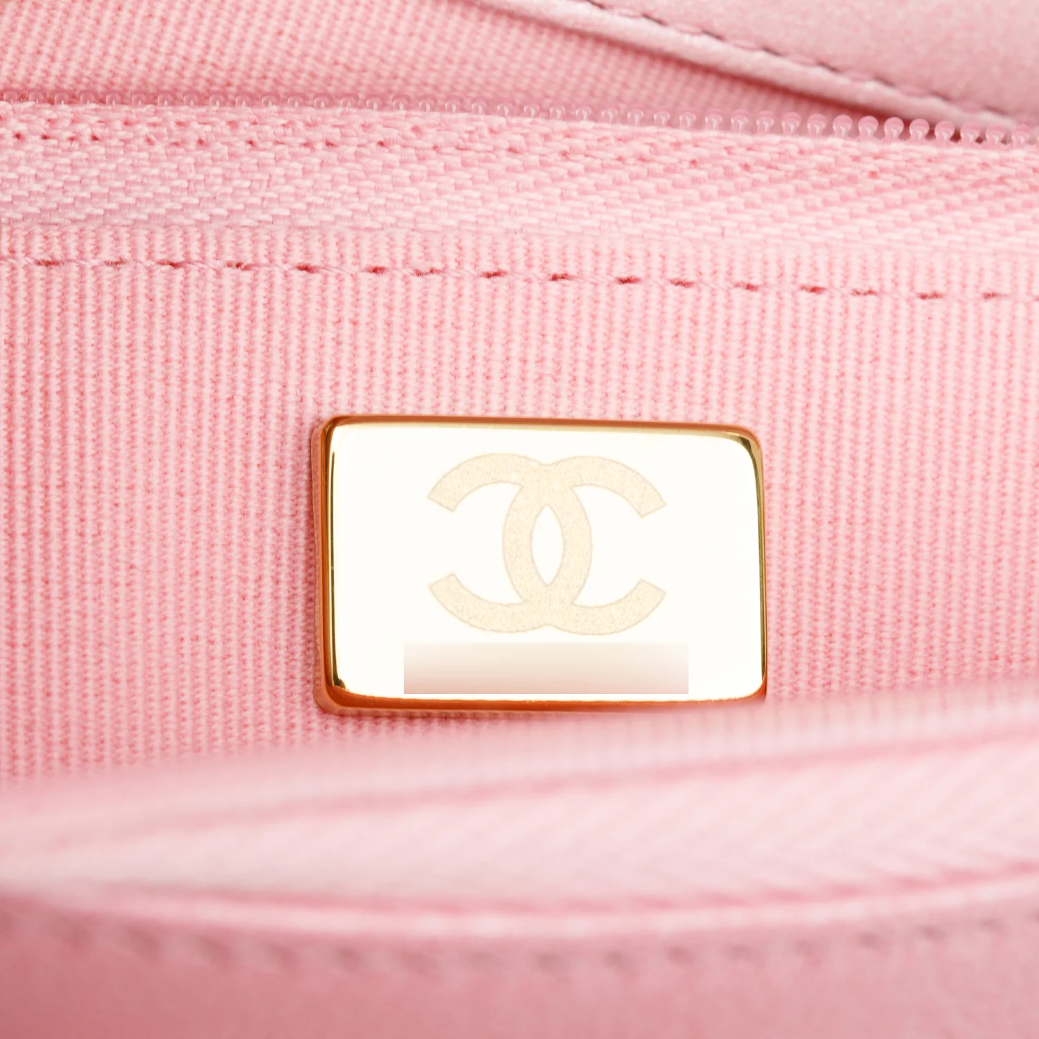 Chanel Pink Cloudy Pearly Goatskin Quilted Wallet on Chain - Image 9