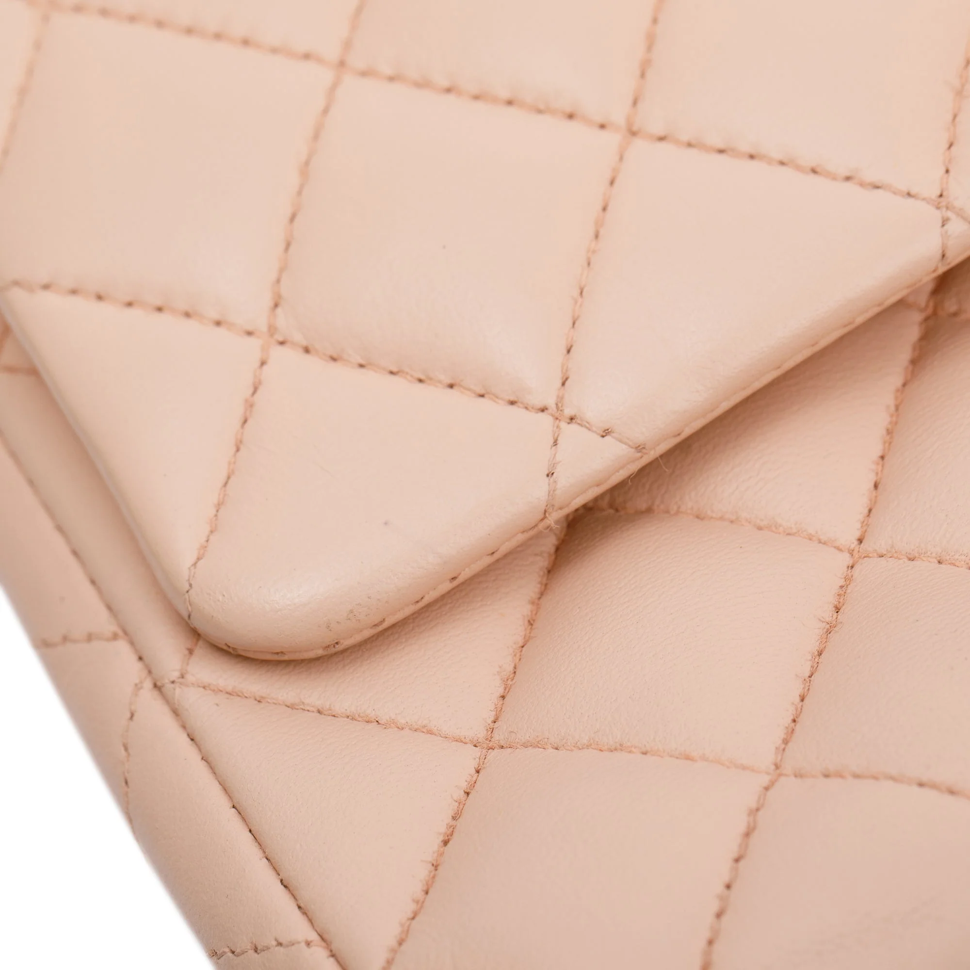 Chanel Pink Quilted Lambskin Classic Medium Double Flap Bag - Image 10
