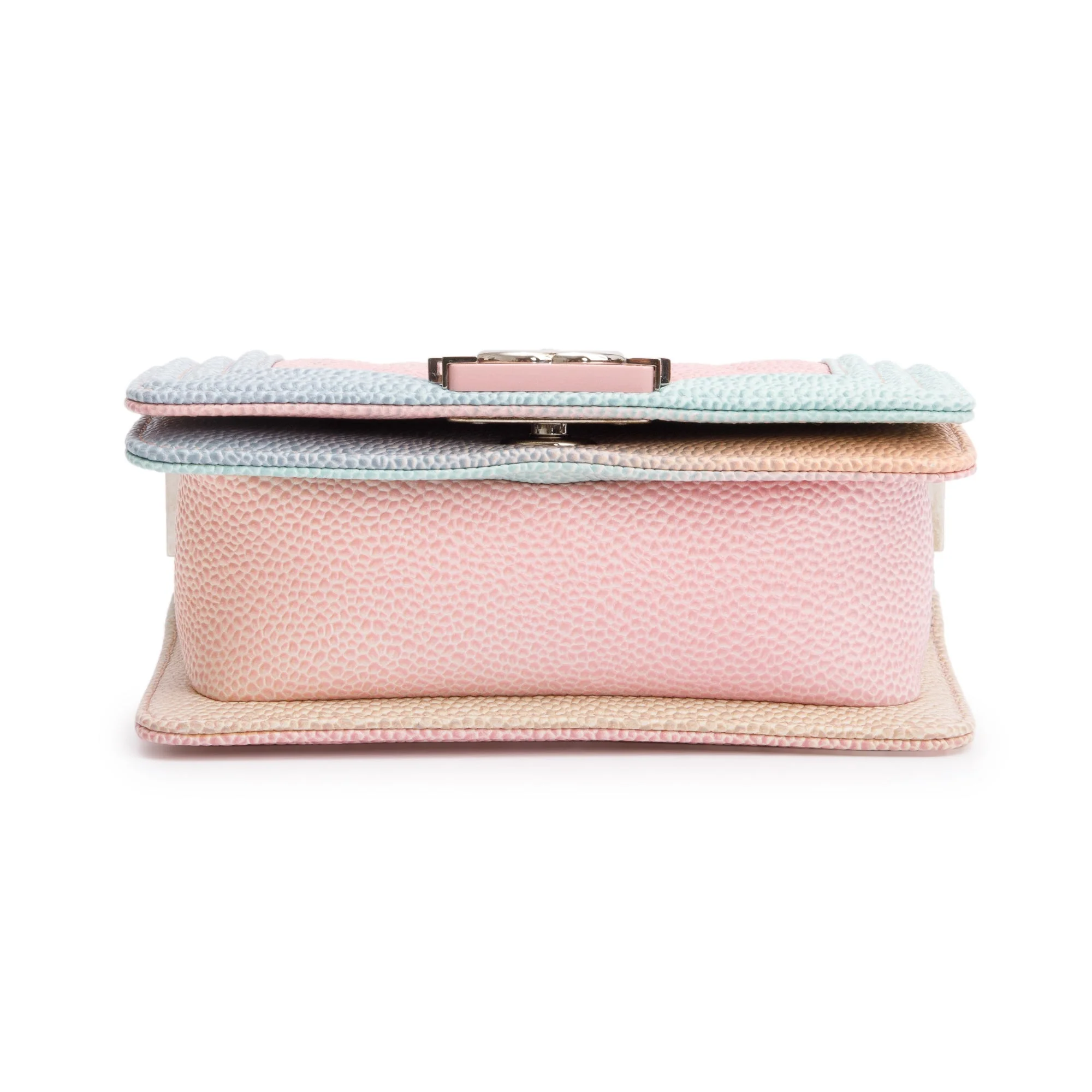 Chanel Rainbow Caviar Leather Mini Boy Flap Bag w/ Authenticity Card - Image 6