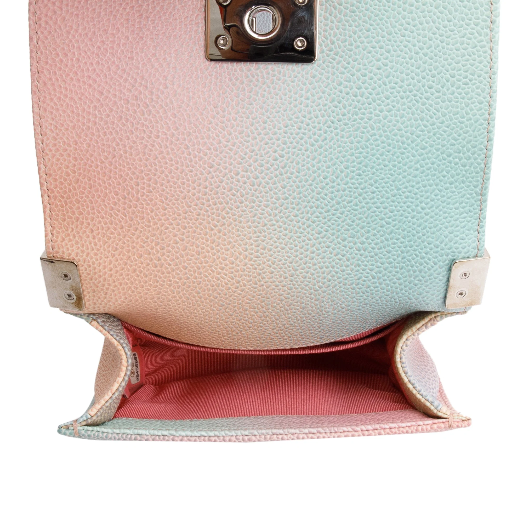 Chanel Rainbow Caviar Leather Mini Boy Flap Bag w/ Authenticity Card - Image 7