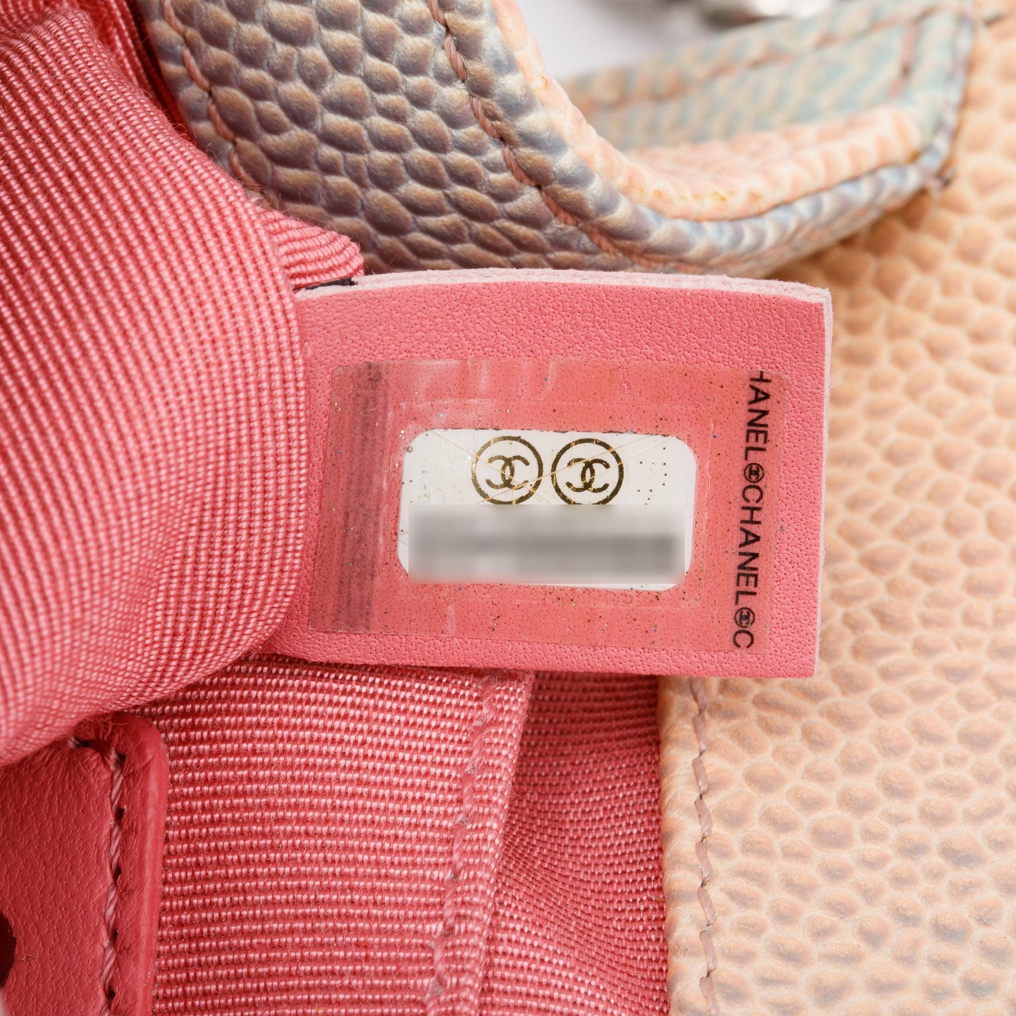 Chanel Rainbow Caviar Leather Mini Boy Flap Bag w/ Authenticity Card - Image 9