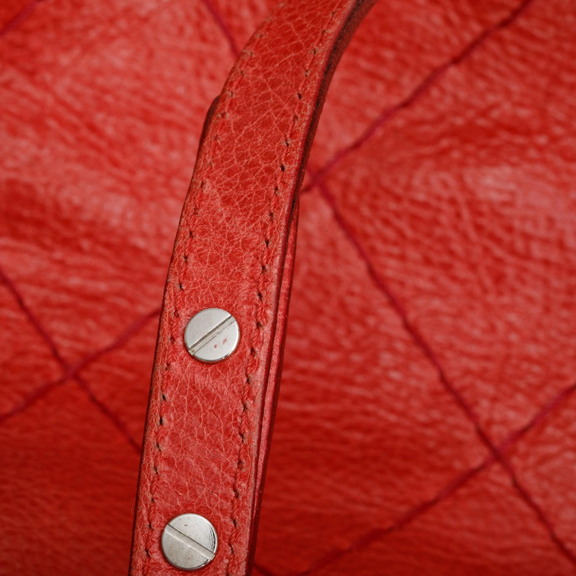 Chanel Red Glazed Calfskin Leather On The Road Tote - Image 7
