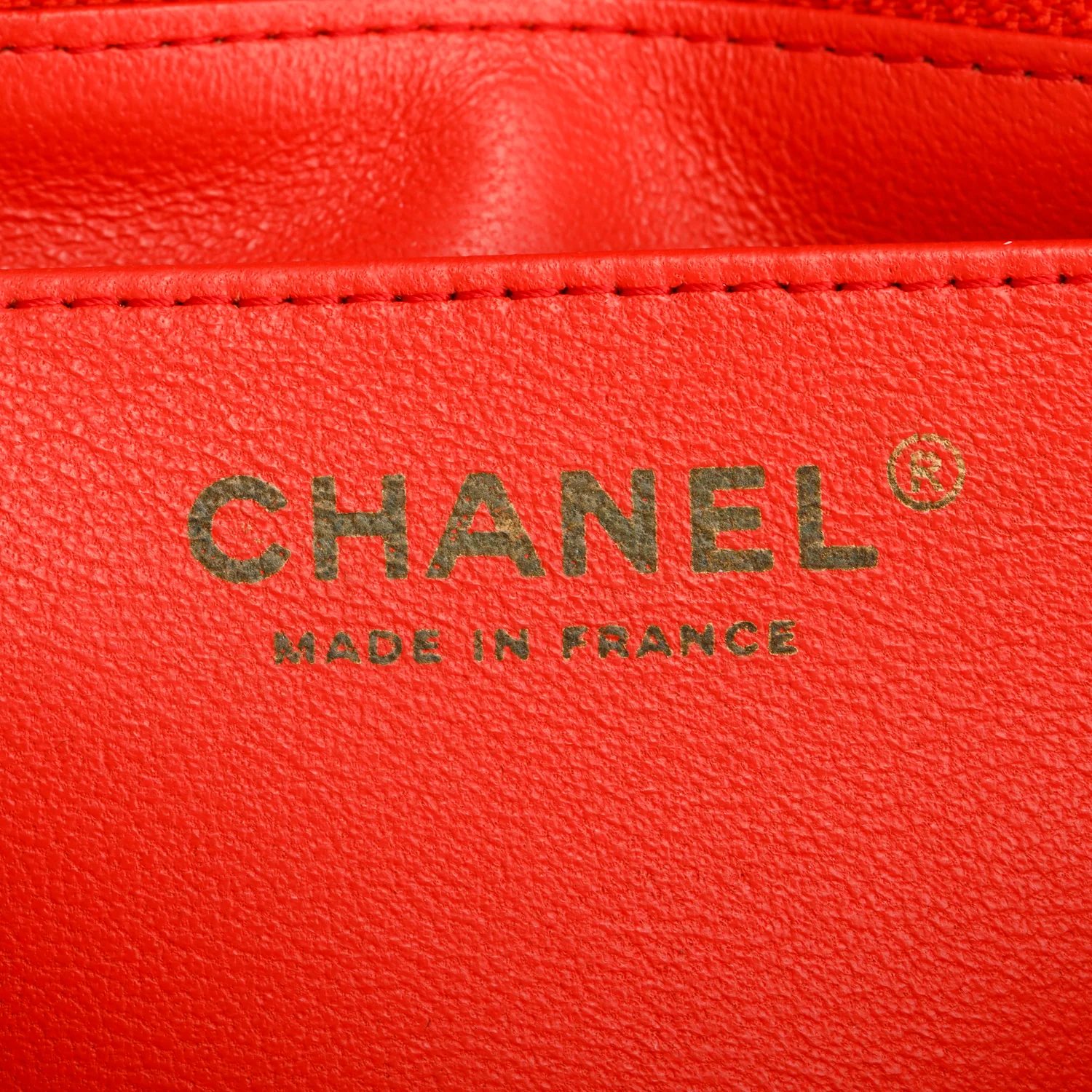 Chanel Red Lambskin Quilted Mini Rectangular Flap Bag - Image 10