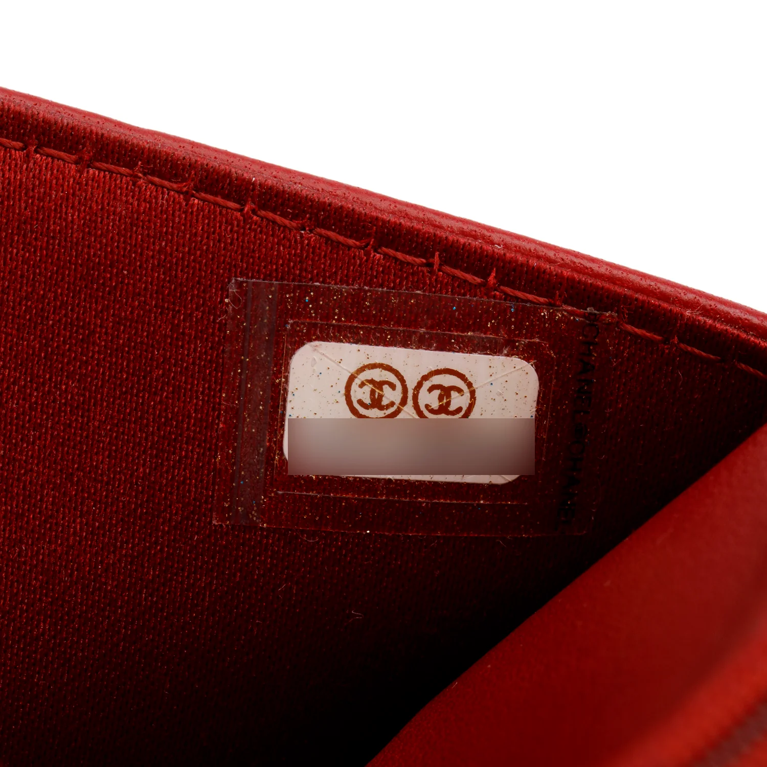 Chanel Red Quilted Lambskin Leather Camellia Classic Wallet on Chain - Image 8
