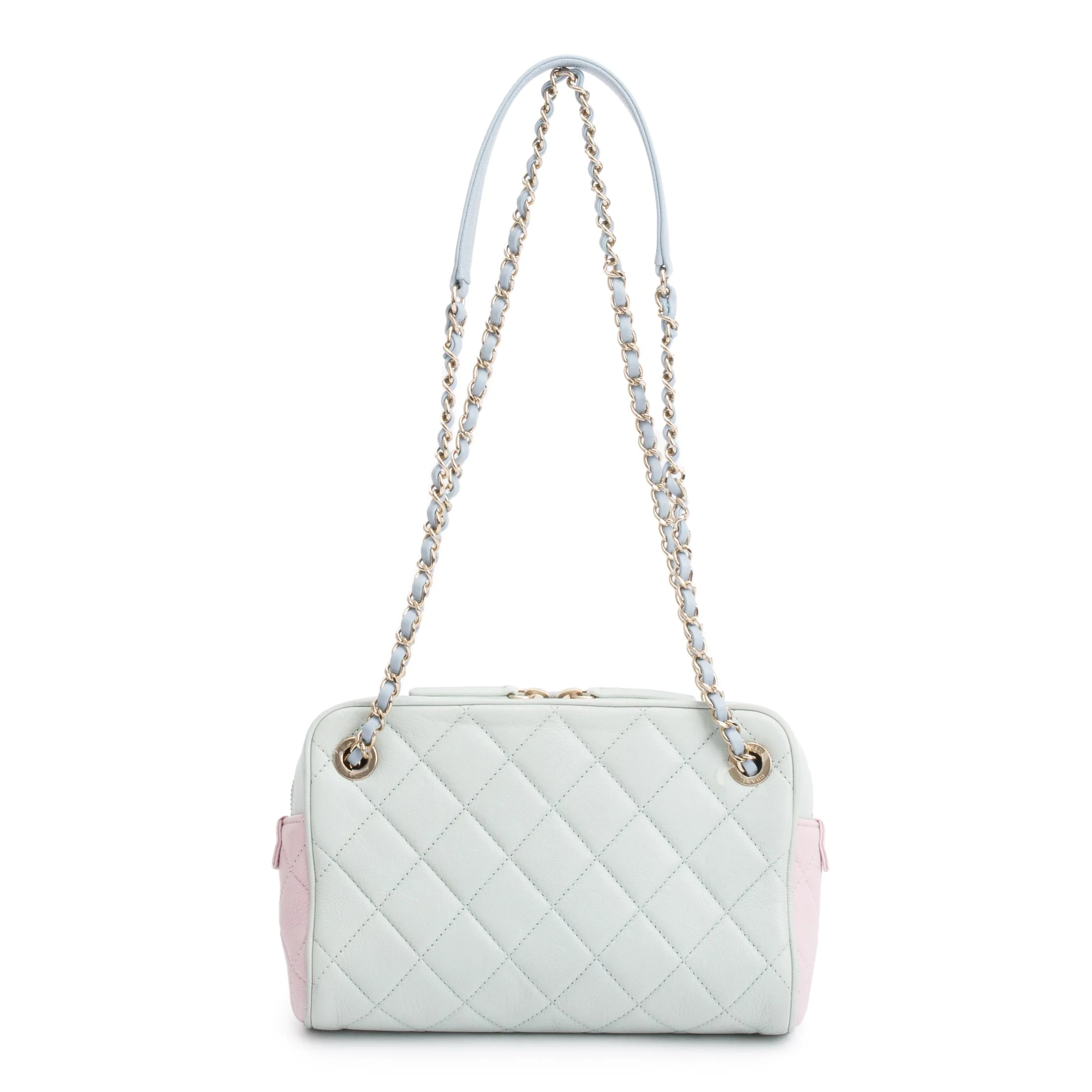 Chanel Tricolour Quilted Calfskin Leather In & Out Camera Bag w/ Insert - Image 6