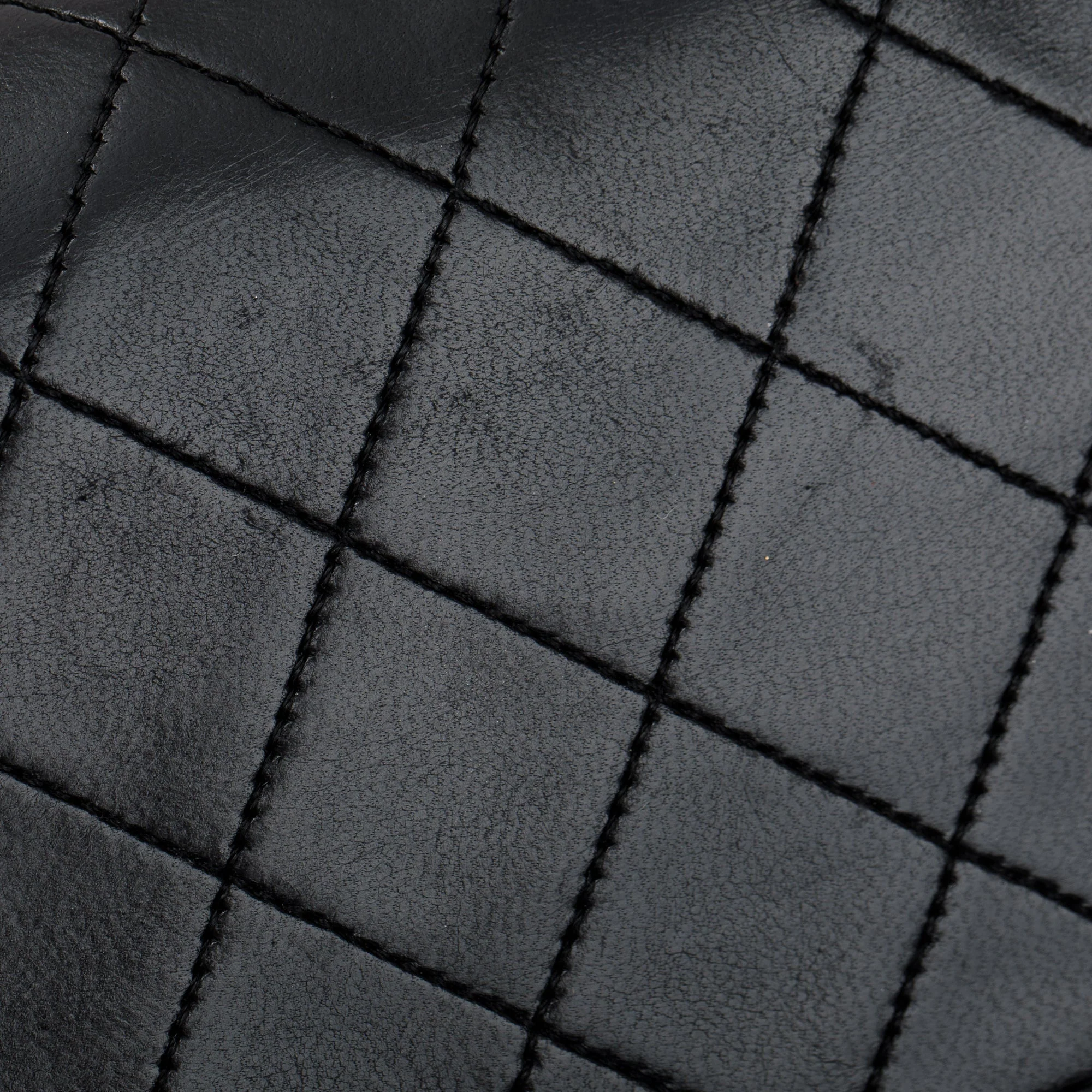 Chanel Vintage Black Lambskin Classic Medium Double Flap Bag - Image 8