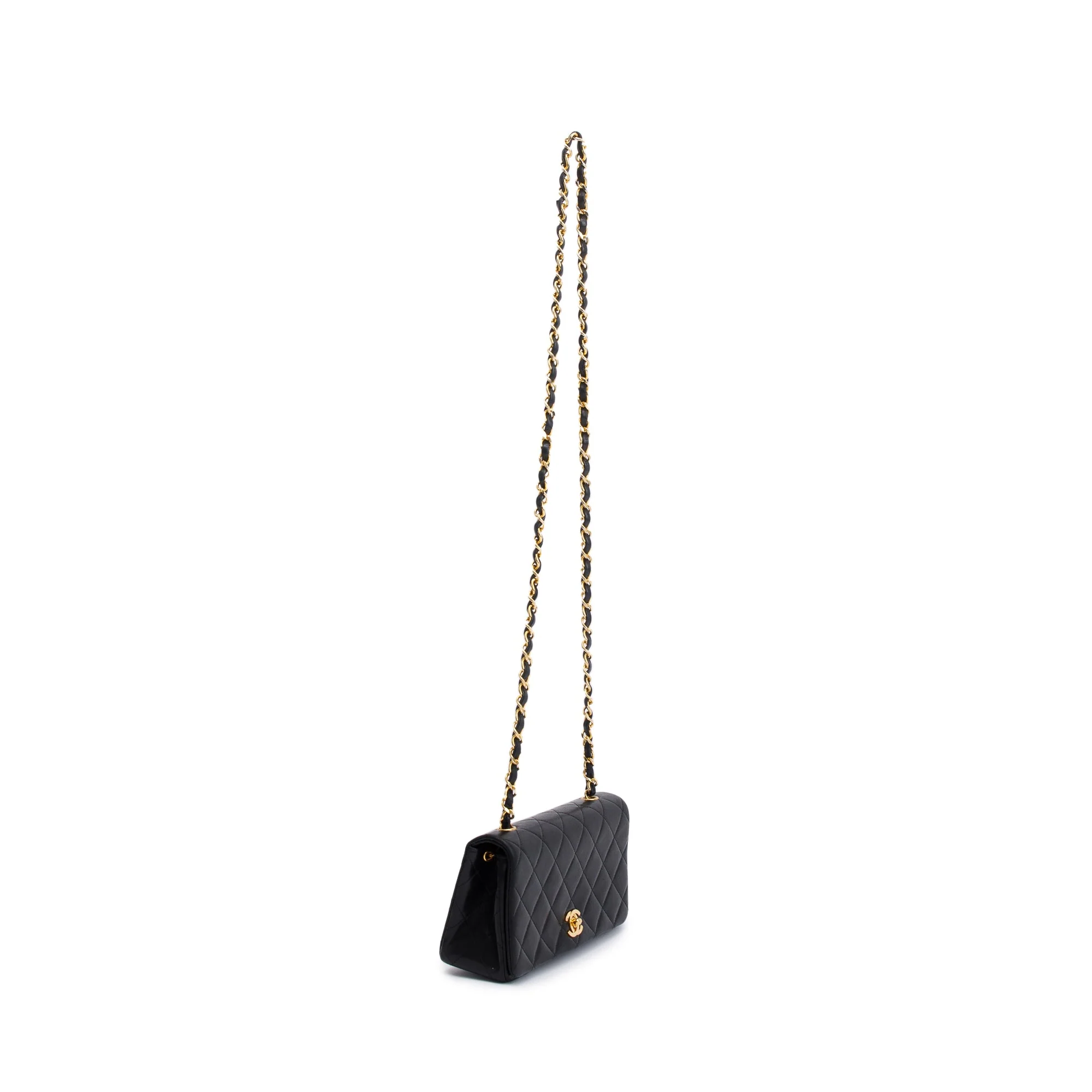 Chanel Vintage Quilted Lambskin Mini Rectangular Full Flap Bag w/ Box & Authenticity Card - Image 5