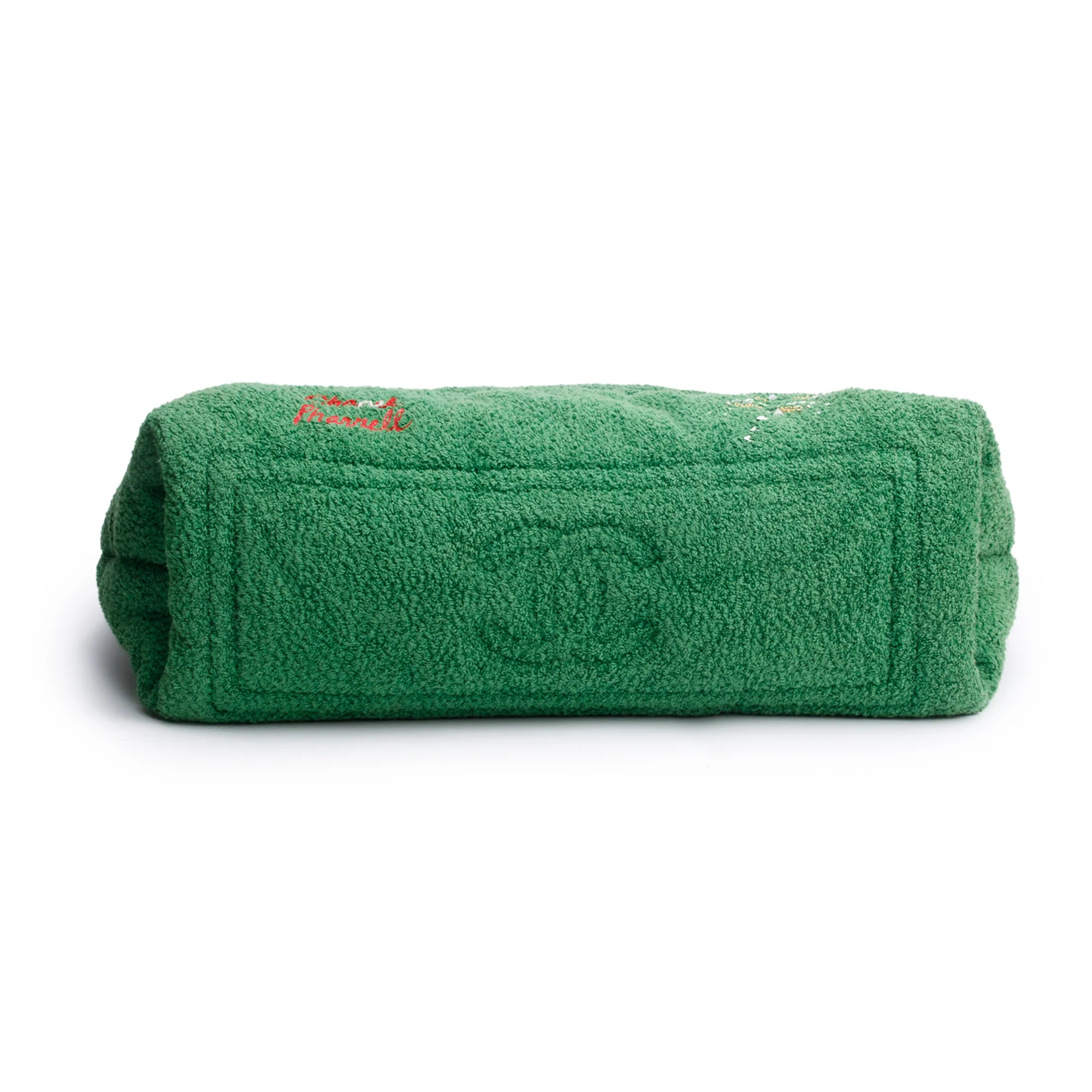 Chanel x Pharrell Williams Green Terry Cloth Coco Cocoon Tote - Image 5