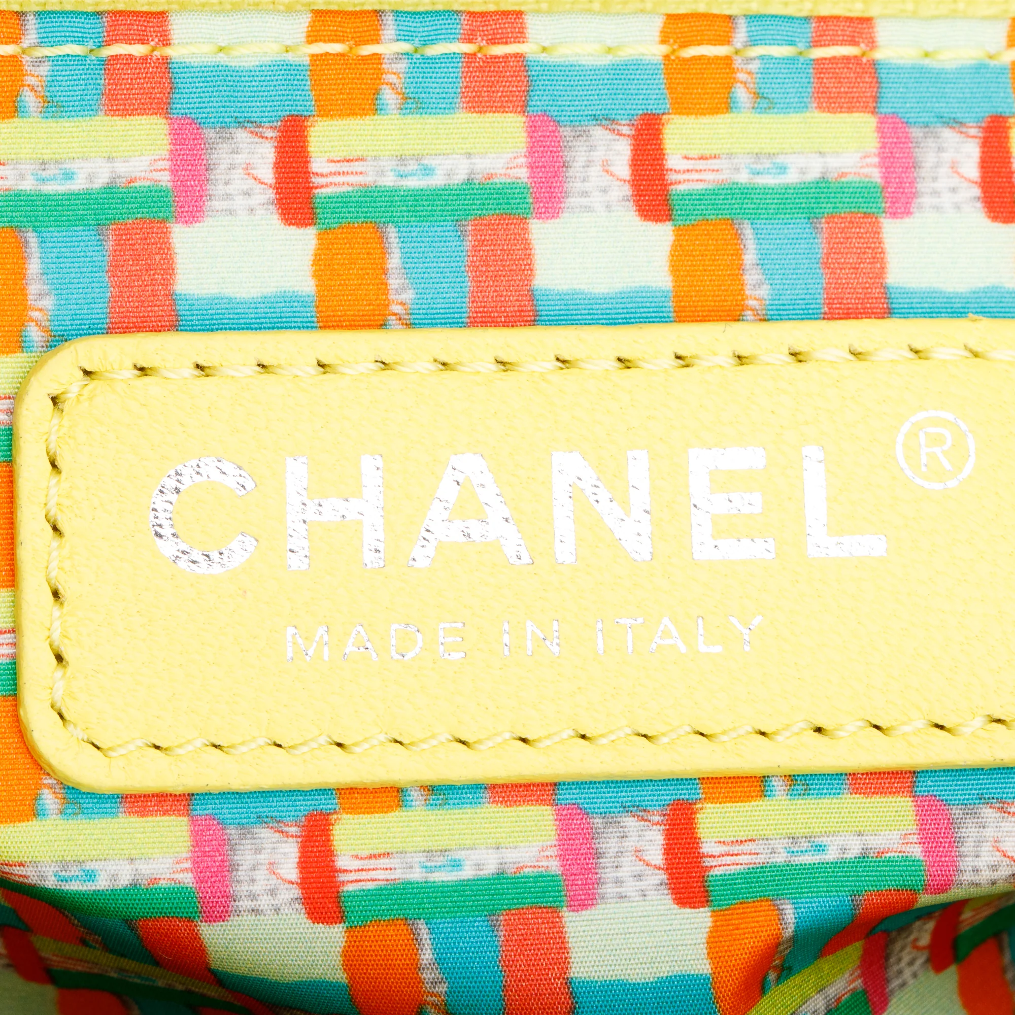 Chanel Yellow Quilted Lambskin Leather Medium Rain Flap Bag w/ Box & Authenticity Card - Image 10