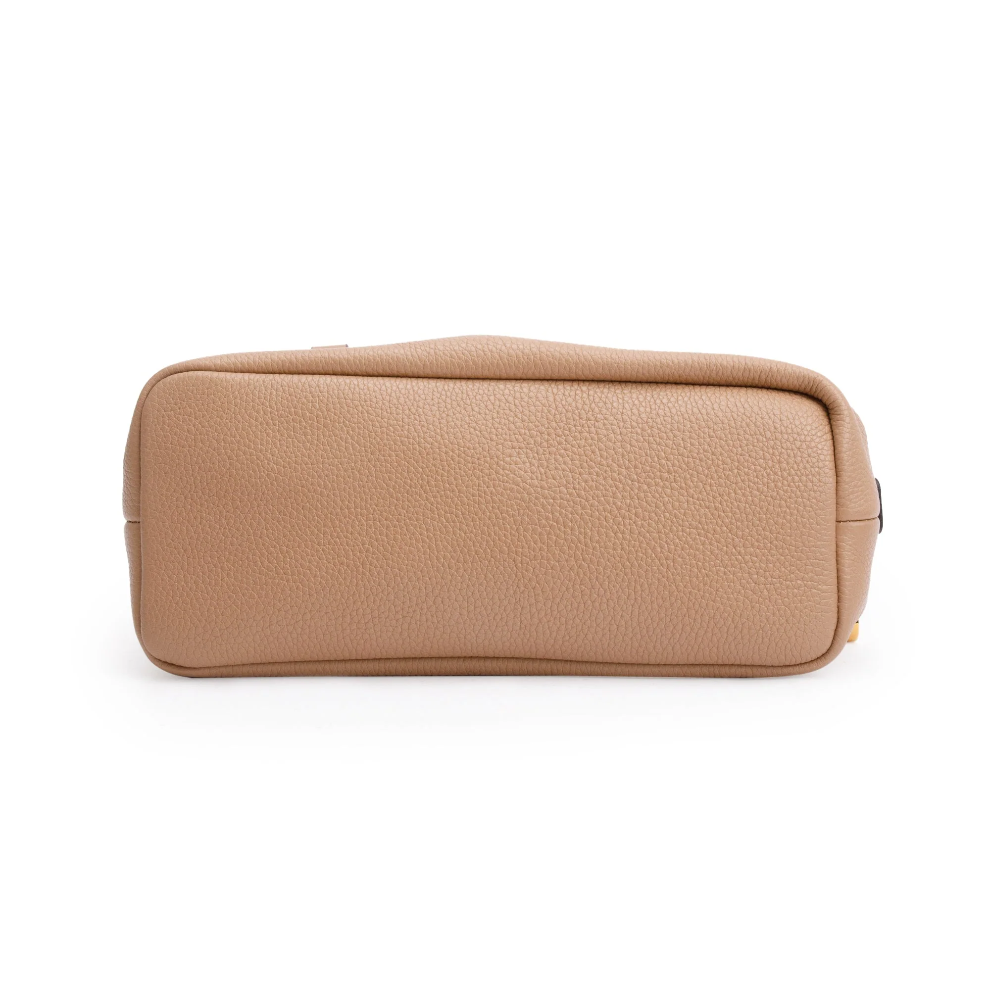 Chloe Beige Grained Calfskin Leather Small Daria Shoulder Bag - Image 6