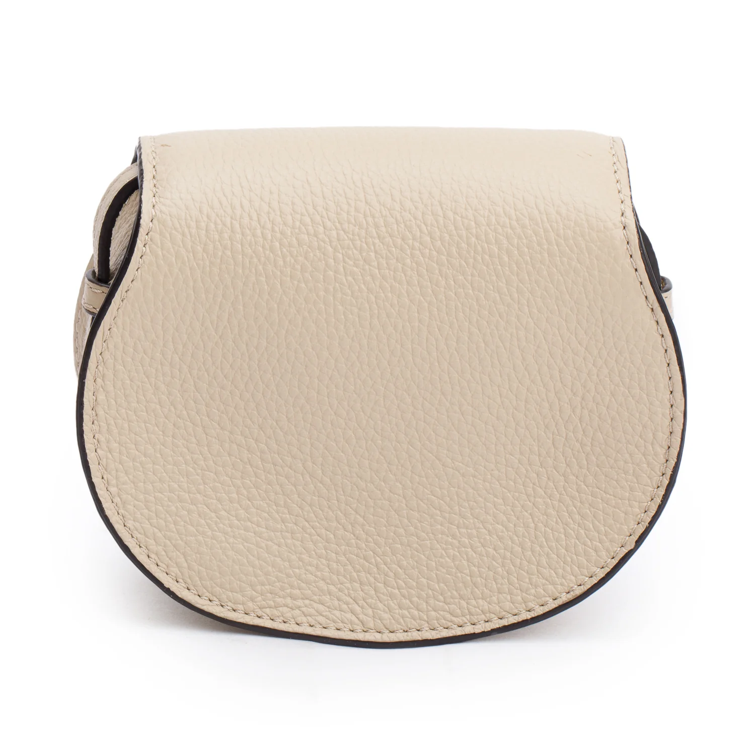 Chloe Beige Grained Leather Nano Marcie Crossbody Bag w/ Authenticity Card - Image 4