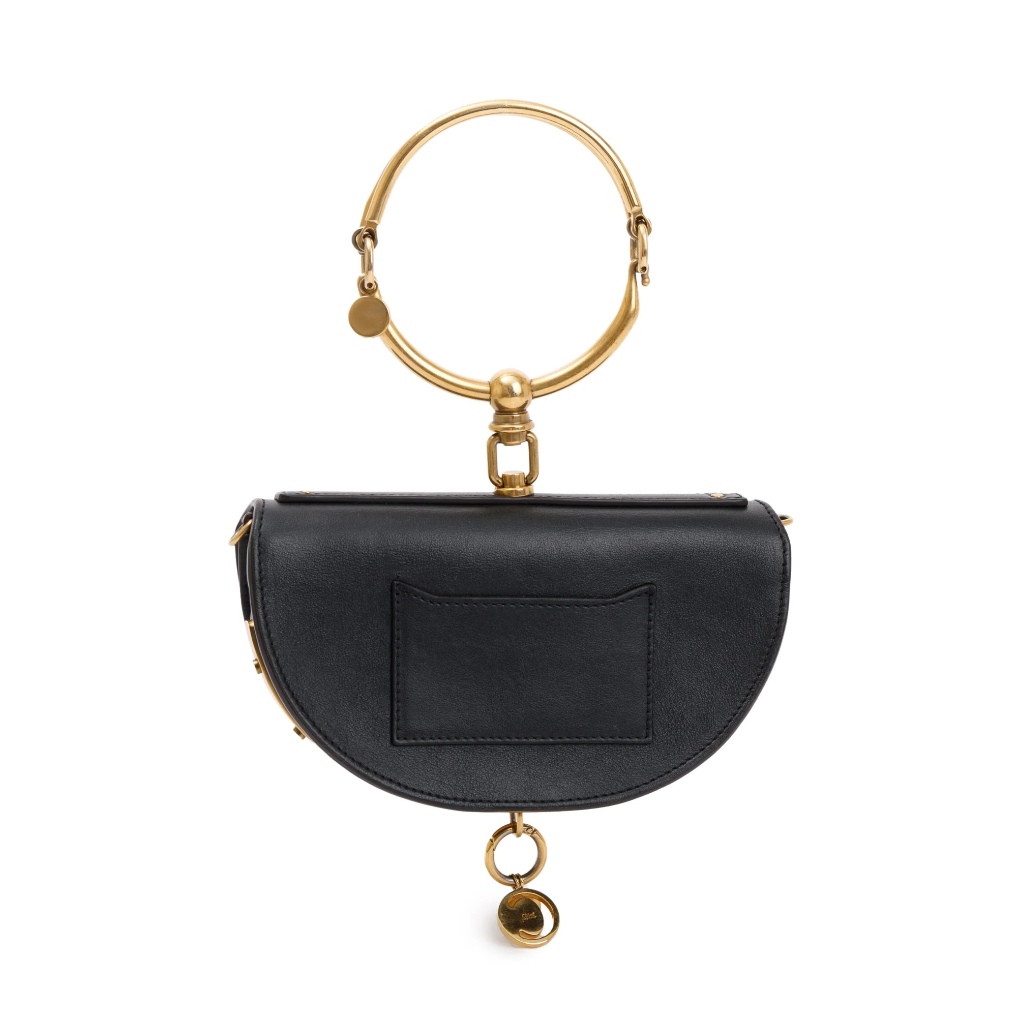 Chloe Black Calfskin Leather Small Nile Bracelet Crossbody Bag - Image 5