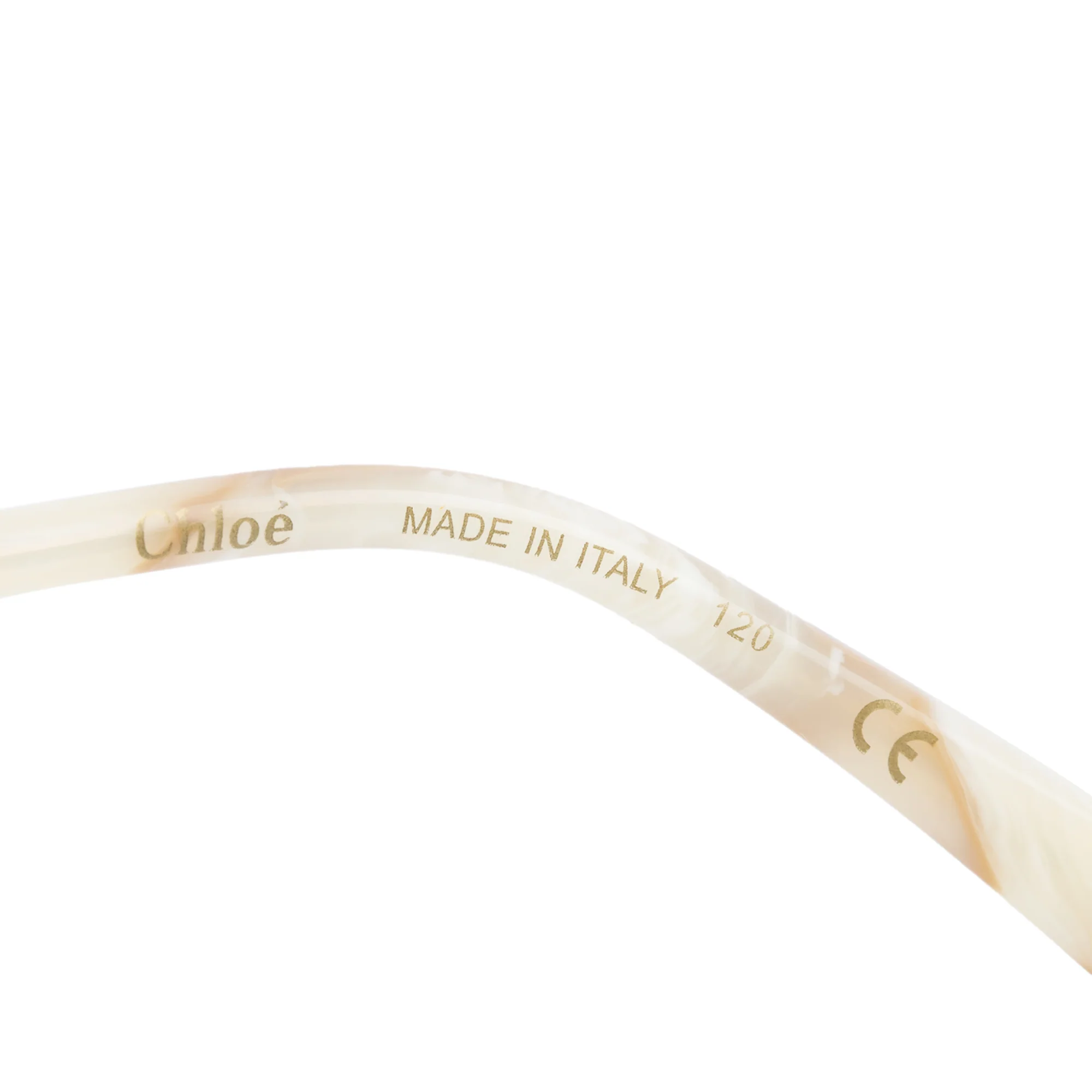 Chloe CE172S White Havana Acetate Elize Oversized Sunglasses w/ Case - Image 5