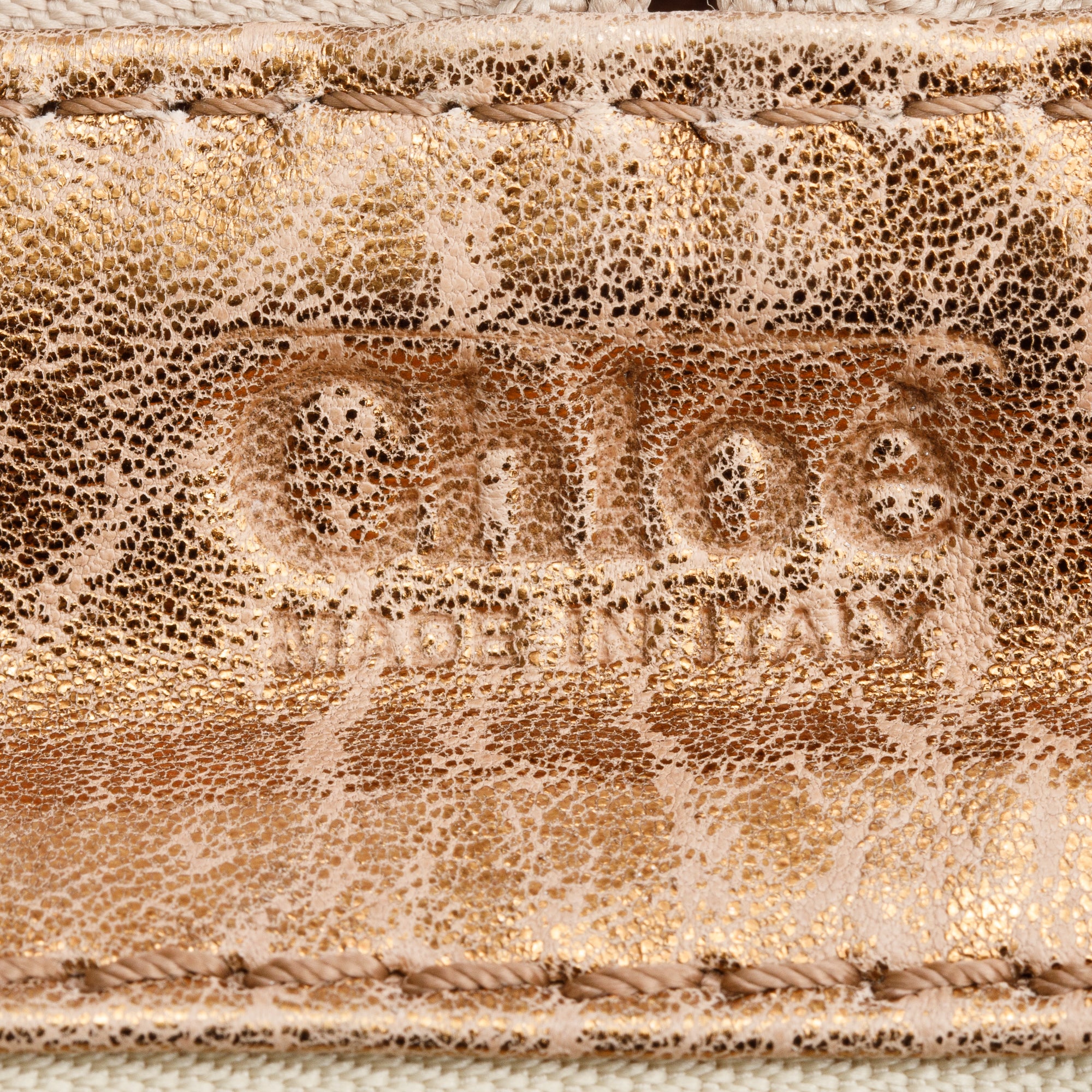 Chloe Gold Metallic Calfskin Leather Paddington Bag - Image 8