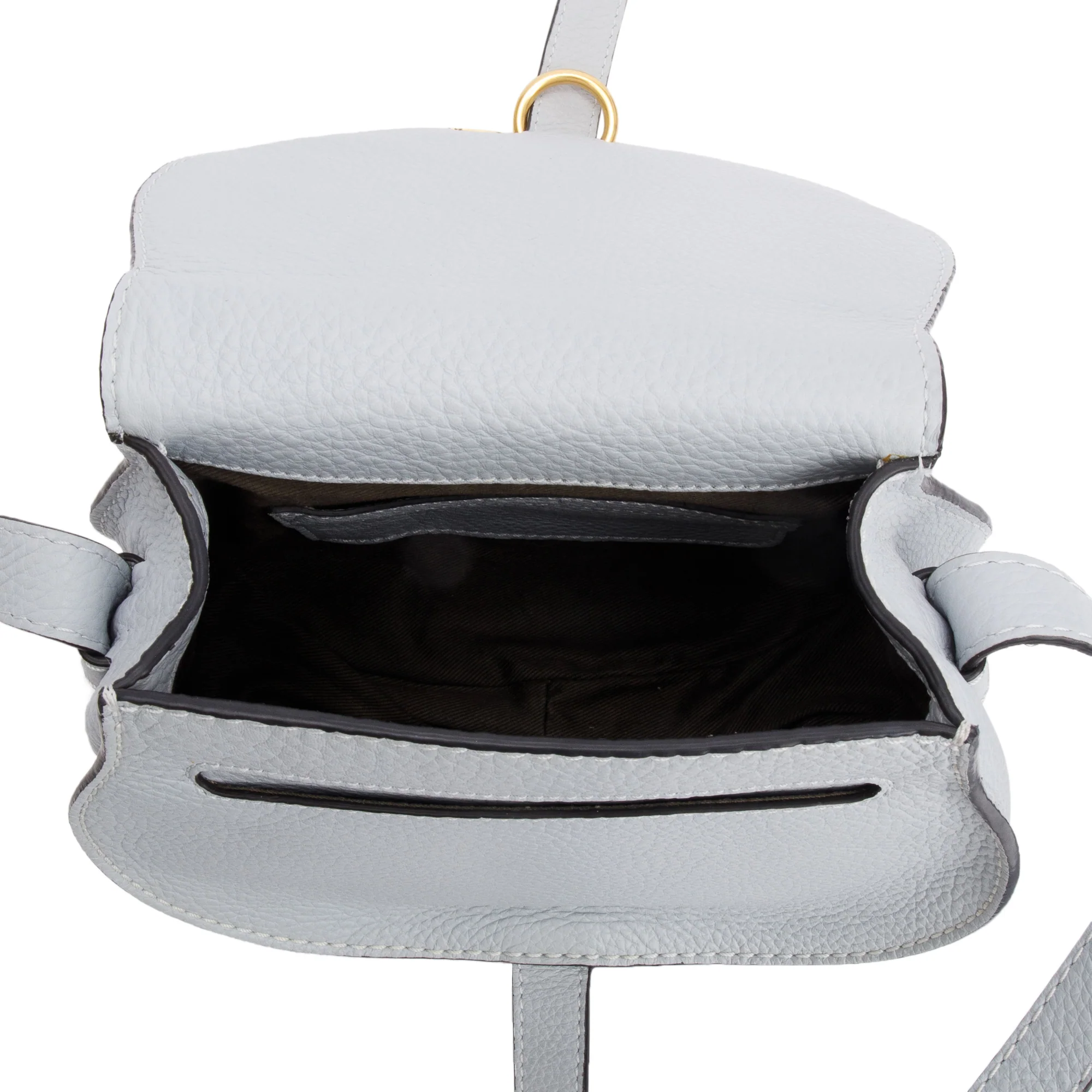 Chloe Grey Calfskin Leather Small Marcie Crossbody Bag - Image 7