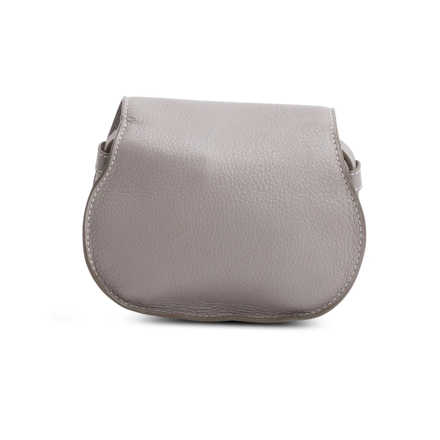 Chloe Grey Calfskin Mini Marcie Round Crossbody Bag - Image 5