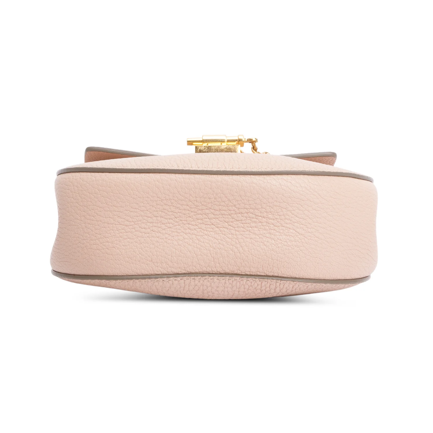 Chloe Pink Grained Calfskin Leather Mini Drew Crossbody Bag - Image 7