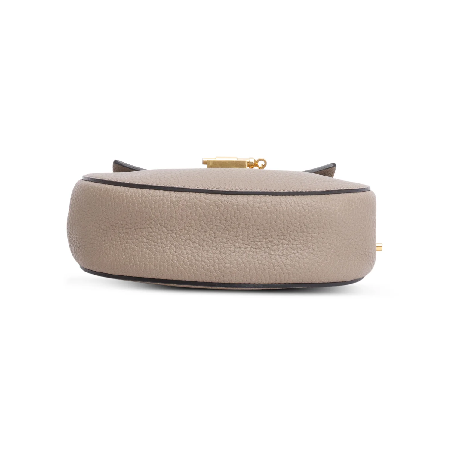 Chloe Taupe Grained Lambskin Mini Drew Shoulder Bag - Image 7
