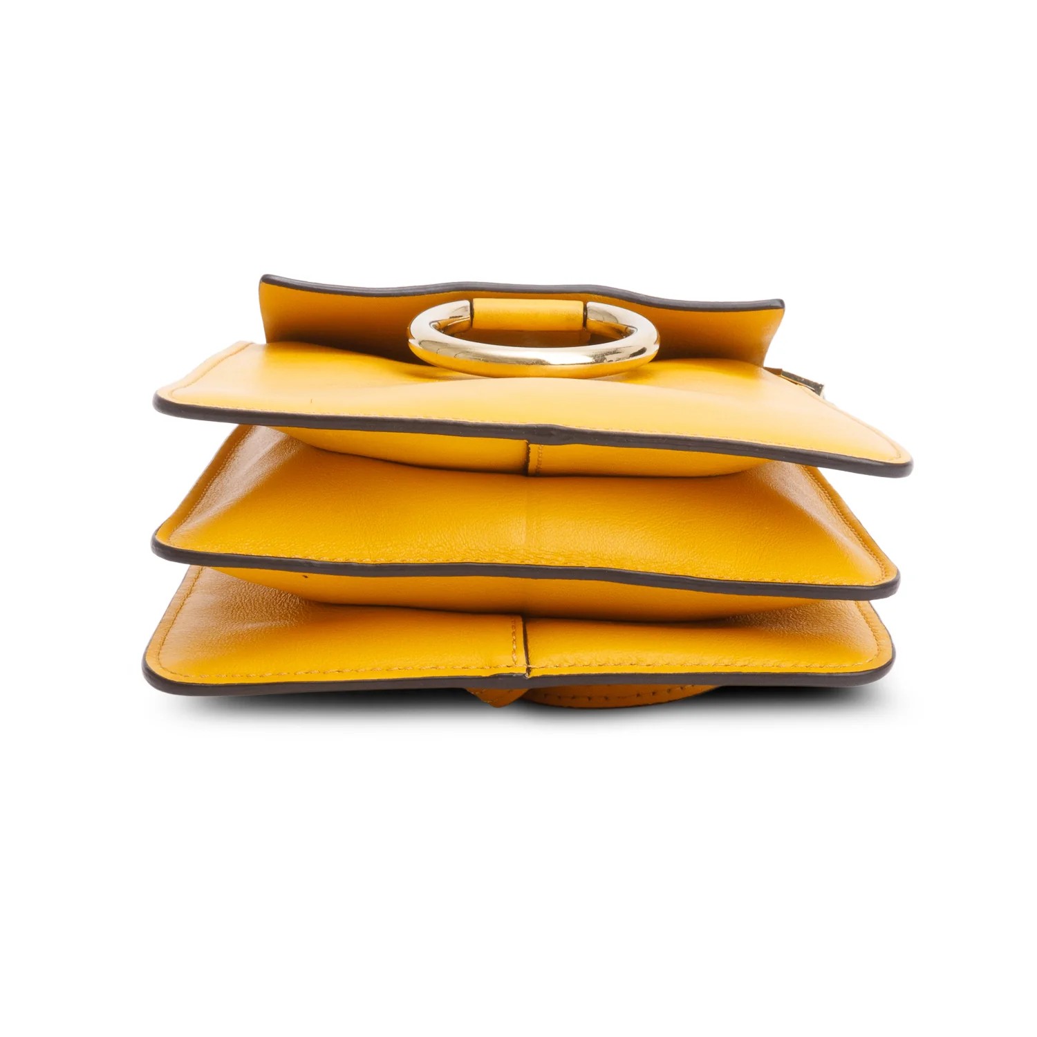 Chloe Yellow Suede Calfskin Mini Faye Bracelet Bag w/ Strap - Image 7