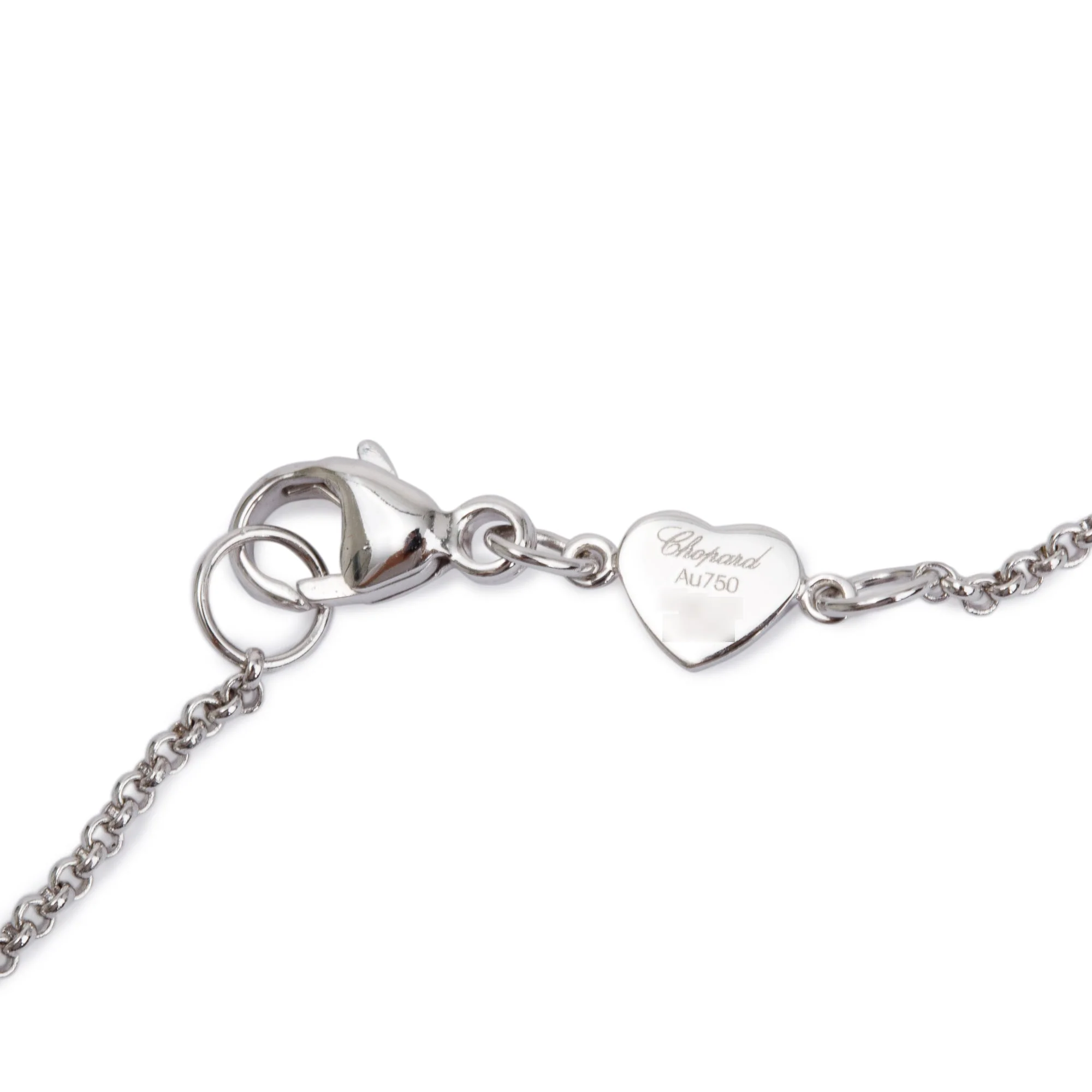 Chopard 18k White Gold Diamond My Happy Hearts Pendant Necklace - Image 6