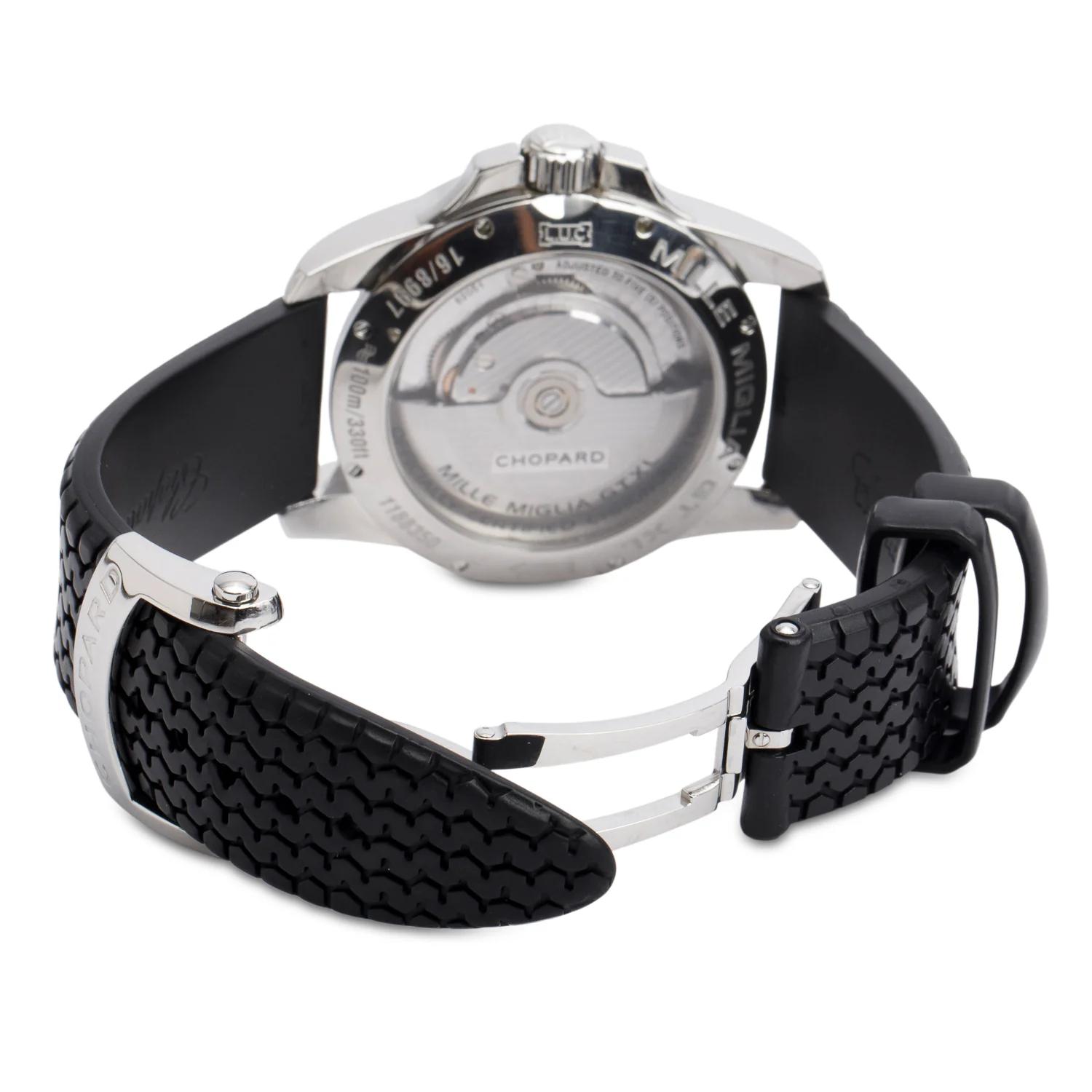 Chopard Stainless Steel Mille Miglia Gran Turismo Xl 44 MM Automatic Watch Black Dial - Image 4