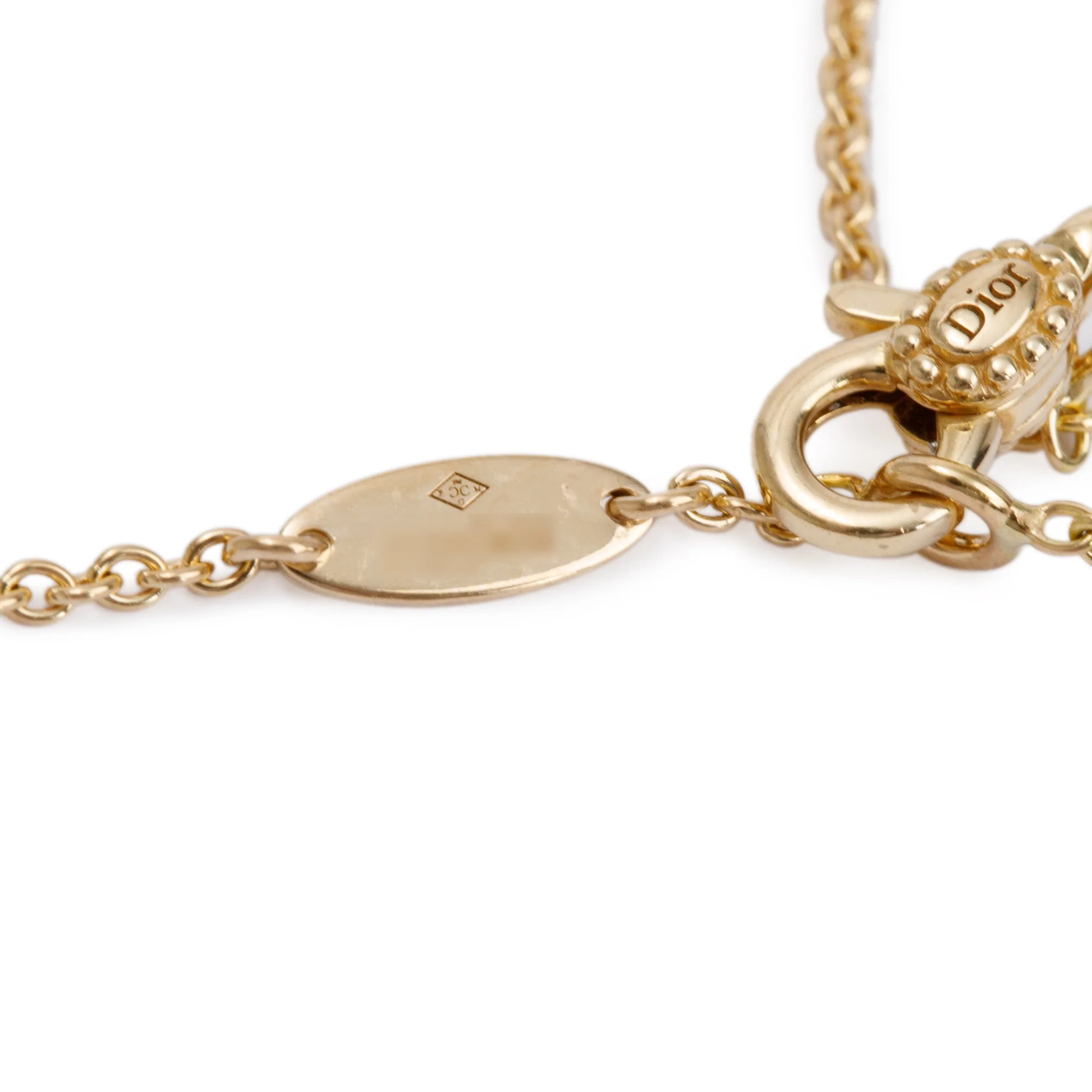 Christian Dior 18k Yellow Gold Diamond Red Ceramic Rose Des Vents Heart Motif Pendant Necklace - Image 4