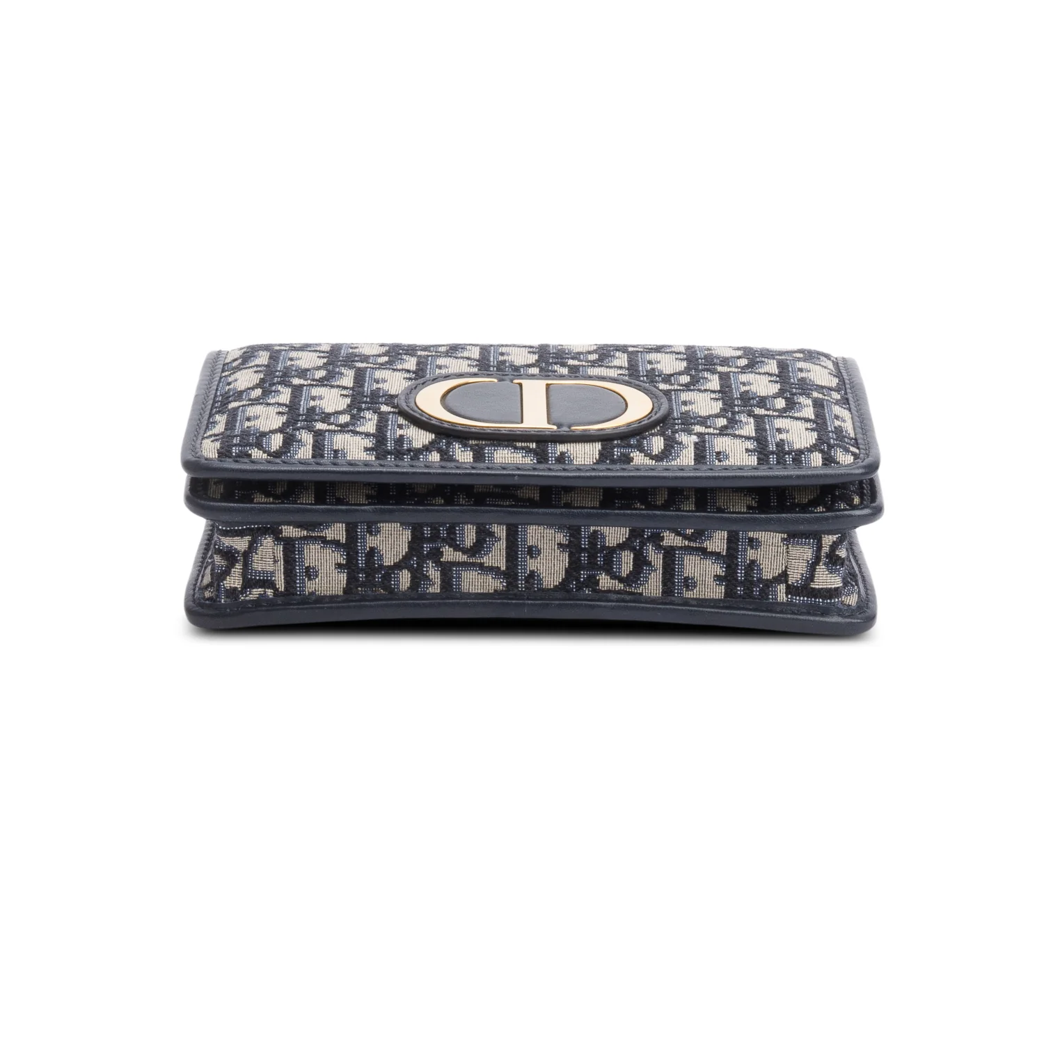 Christian Dior 2020 Navy Oblique 30 Montaigne 2-In-1 Pouch Bag w/ Straps - Image 7