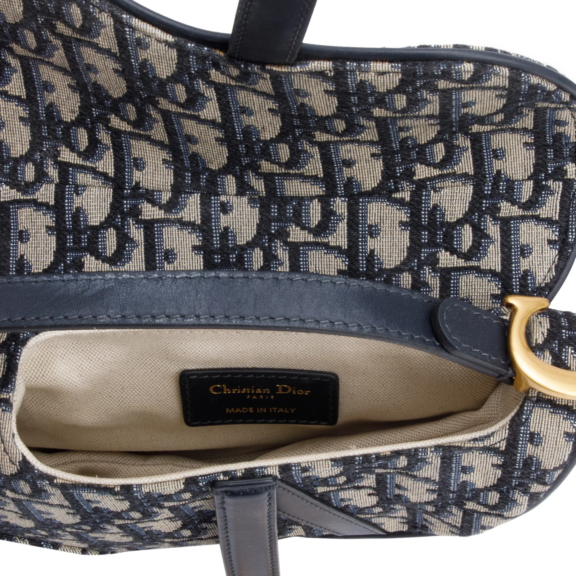 Christian Dior 2020 Oblique Mini Saddle Bag - Image 5