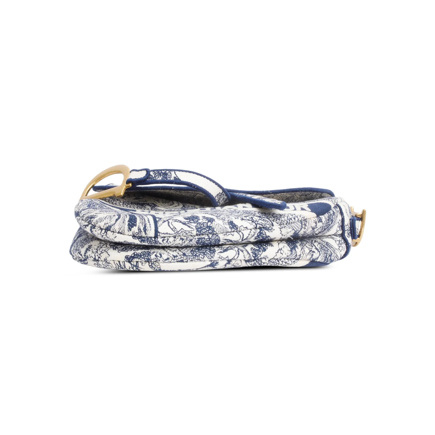 Christian Dior 2021 Toile de Jouy Medium Saddle Bag w/ Box, Receipt & Authenticity Card - Image 6