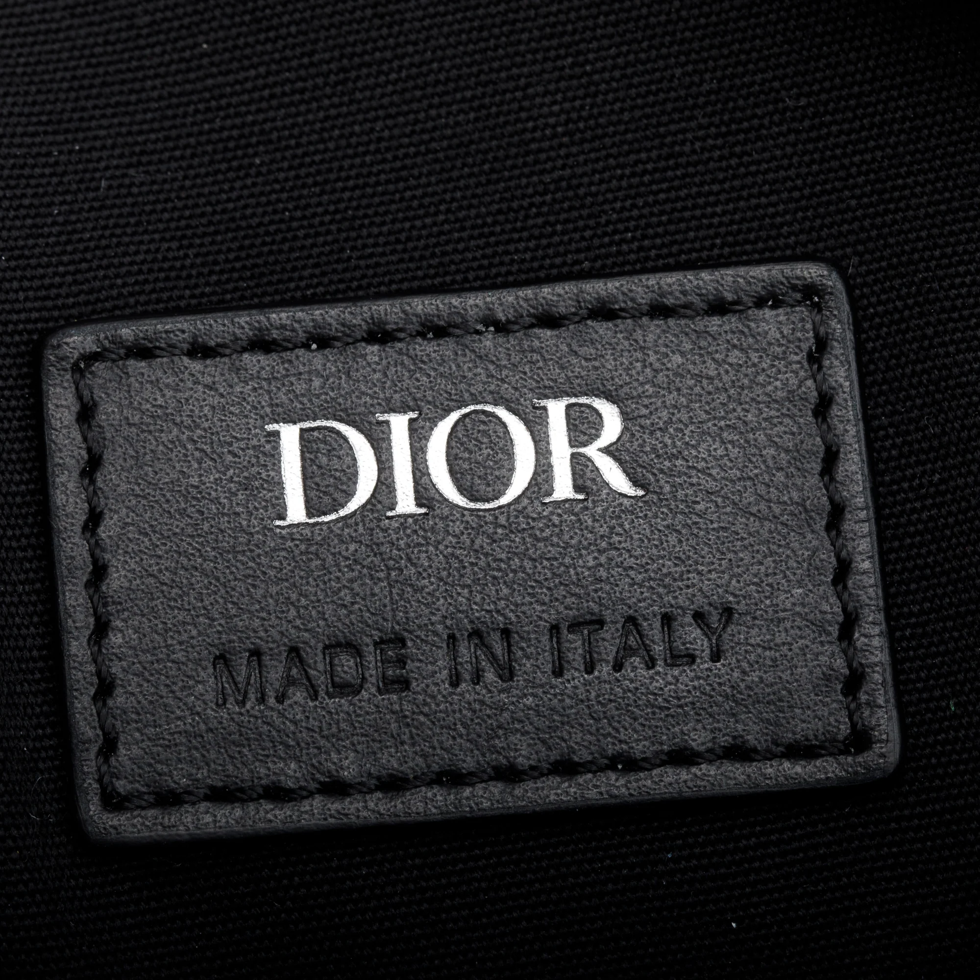 Christian Dior 2022 Black CD Diamond Coated Canvas Lingot 22 w/ Strap & Authenticity Card - Image 9
