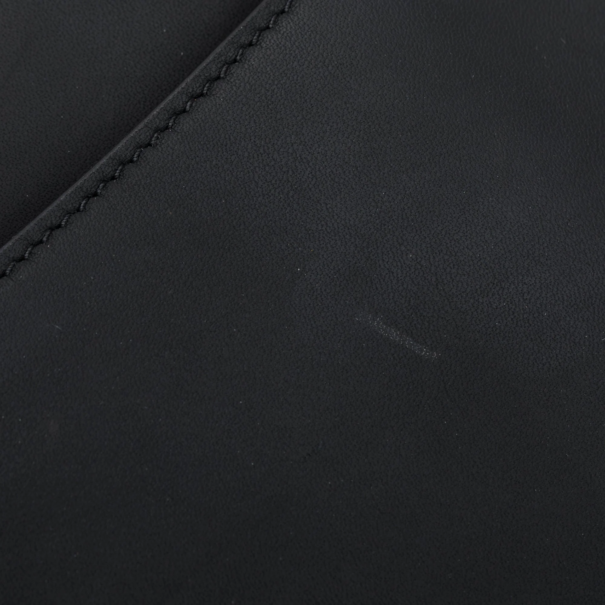 Christian Dior 2022 Black Ultramatte Calfskin Leather Medium Saddle Bag - Image 8