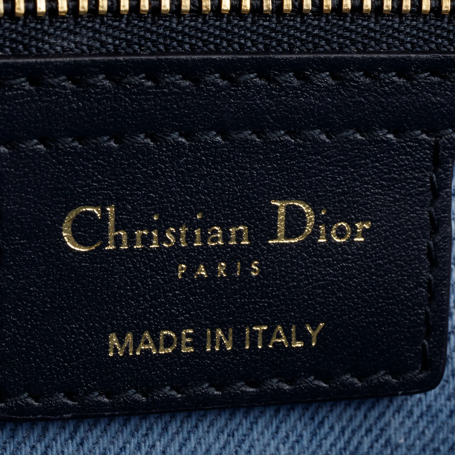 Christian Dior 2022 Blue Macrocannage Denim Medium Dior Caro Bag - Image 9