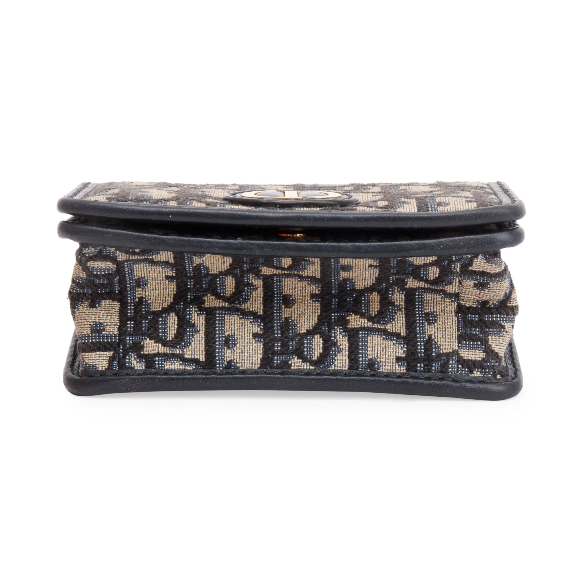 Christian Dior 2022 Navy Oblique Nano 30 Montaigne 2-In-1 Pouch Bag w/ Box & Authenticity Card - Image 8