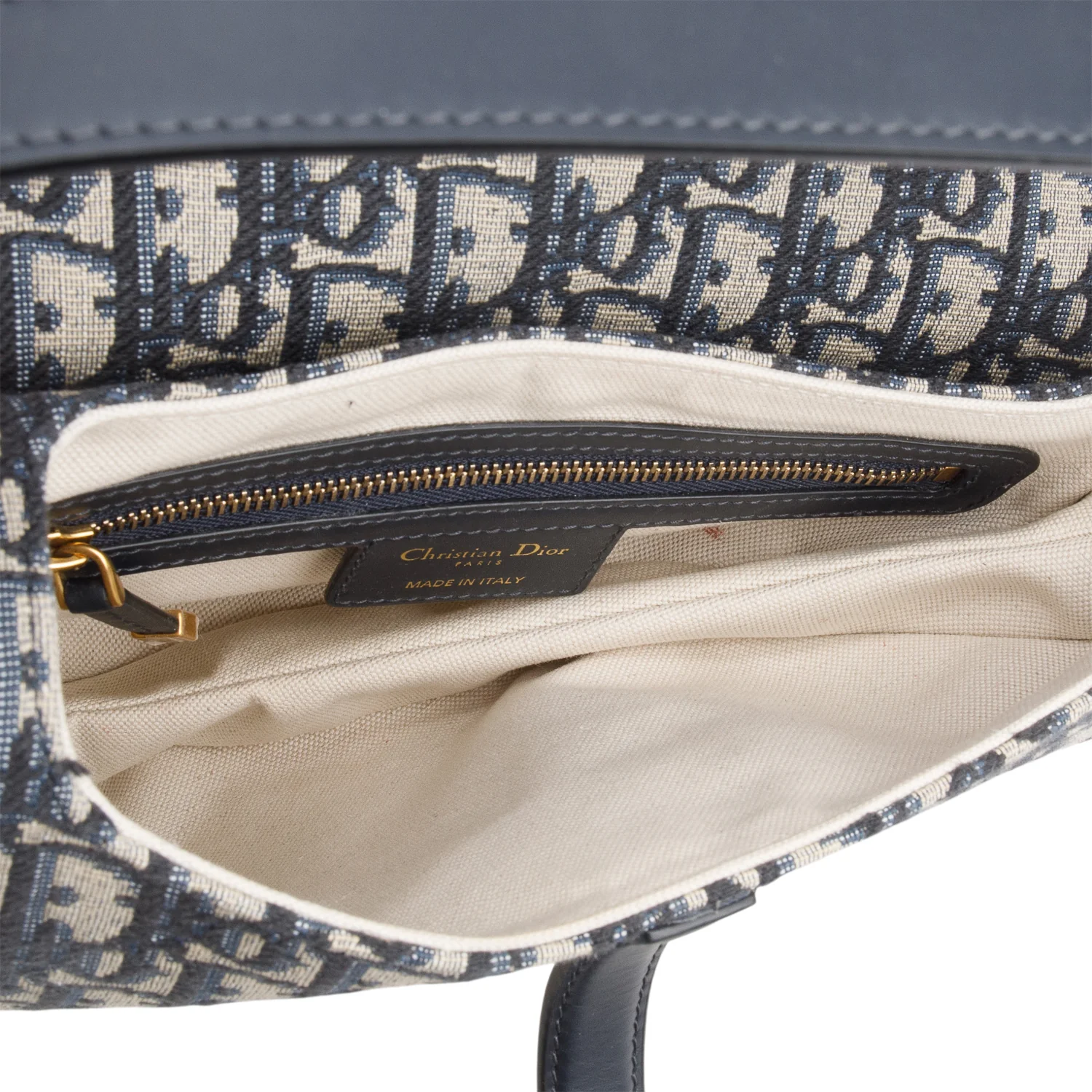 Christian Dior 2022 Oblique Medium Saddle Bag w/ Strap - Image 8