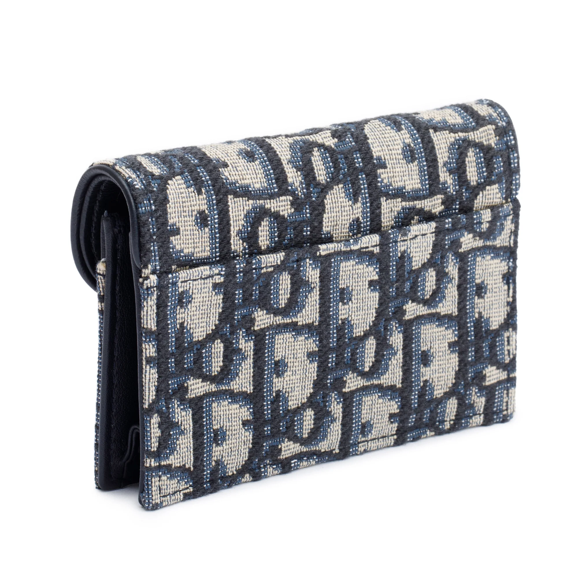 Christian Dior 2022 Oblique Saddle Bloom Flap Card Holder - Image 4
