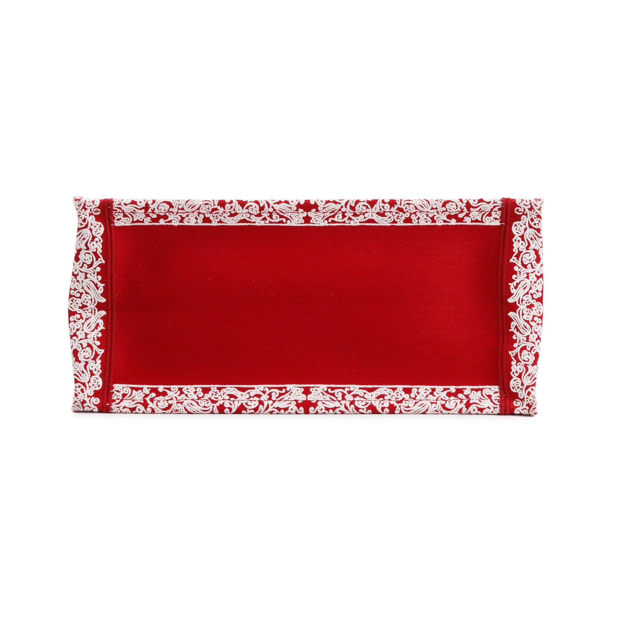 Christian Dior 2022 Red & White Bandana Embroidery Medium Book Tote - Image 5